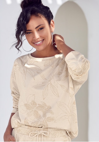 LASCANA Sweatshirt, mit floralem Alloverdruck kaufen