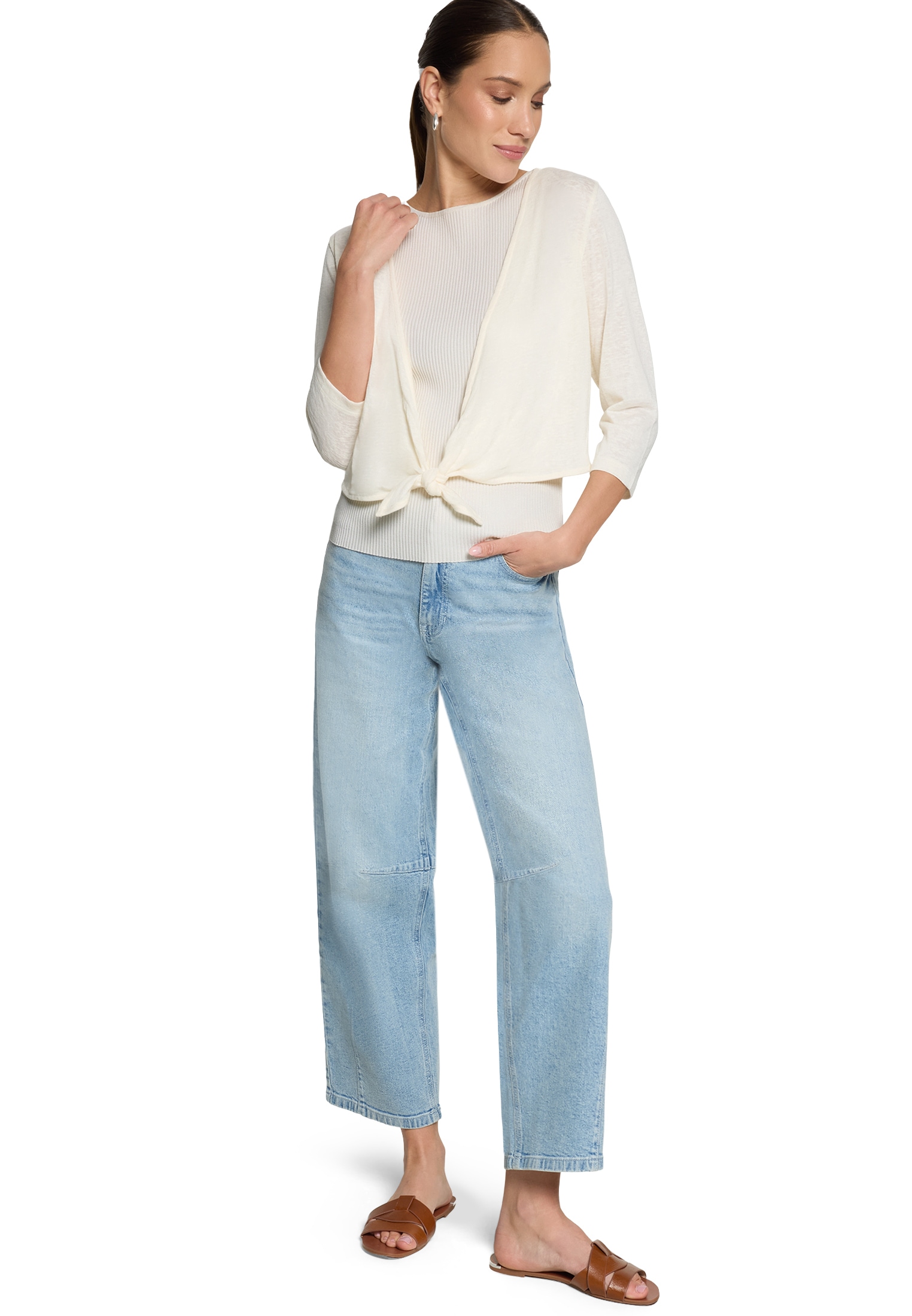 Zero Sweatshirt »Bolero-Jacke mit 3/4 Arm«
