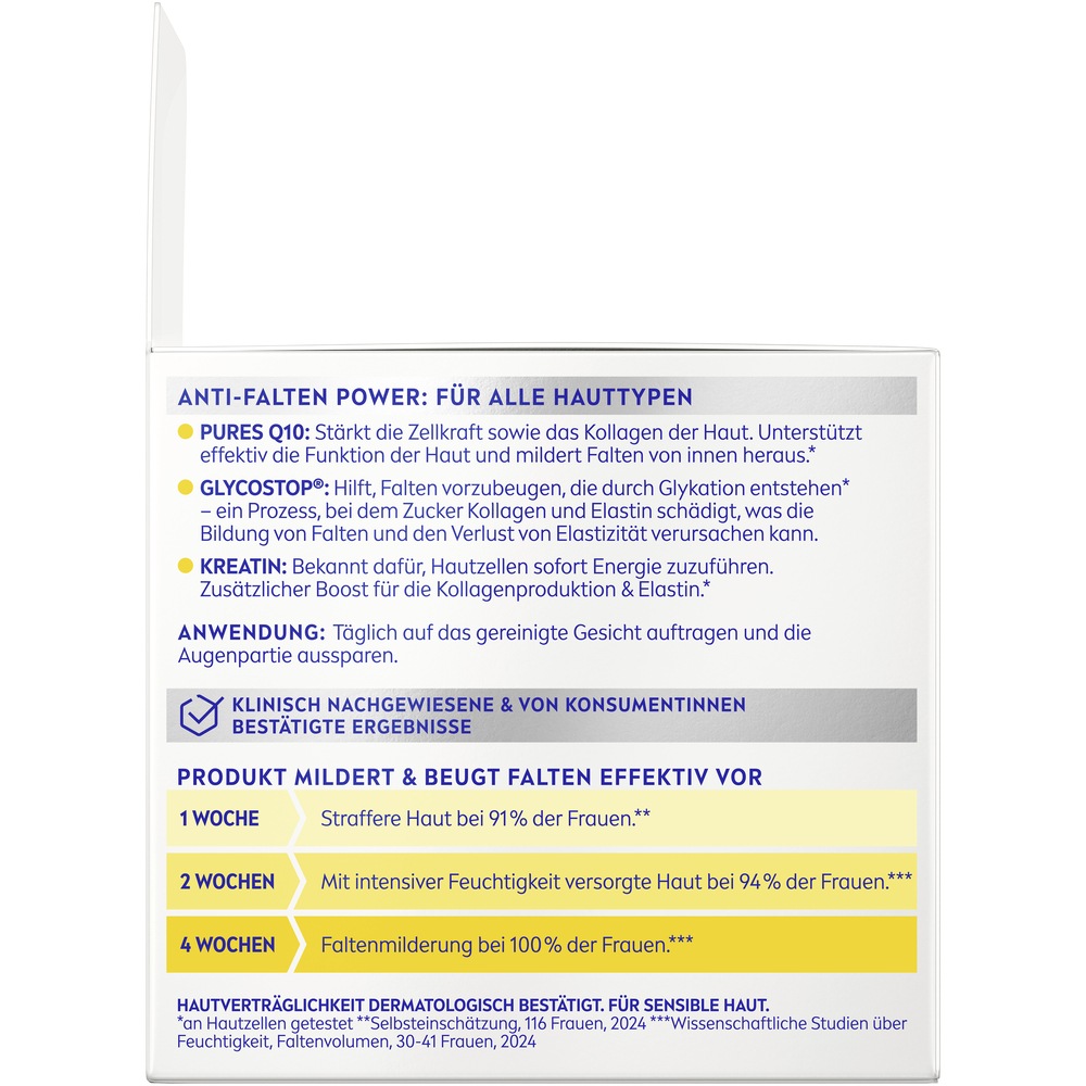 Nivea Tagescreme »Q10 ANTI-FALTEN STRAFFENDE TAGEPFLEGE LSF 15« extra straffende Tagespflege