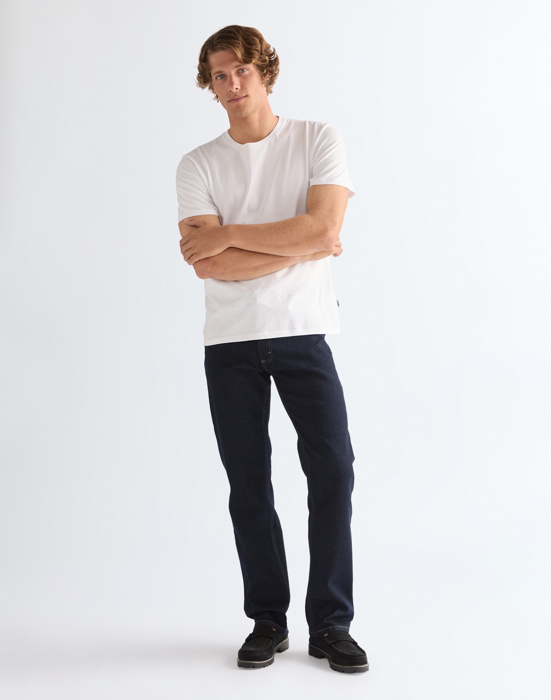 Wrangler Straight-Jeans aus elastischer Baumwollmischung