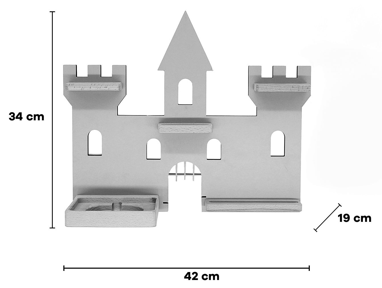 Boarti Wandregal »Regal Schloss Kinder Toniebox Tonies Figuren«