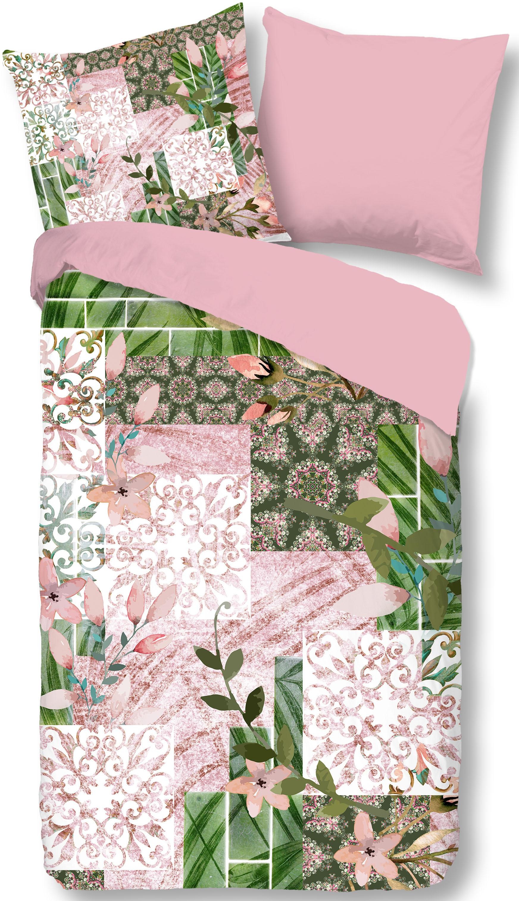 good morning Wendebettwäsche »Gloria«, mit Blumen