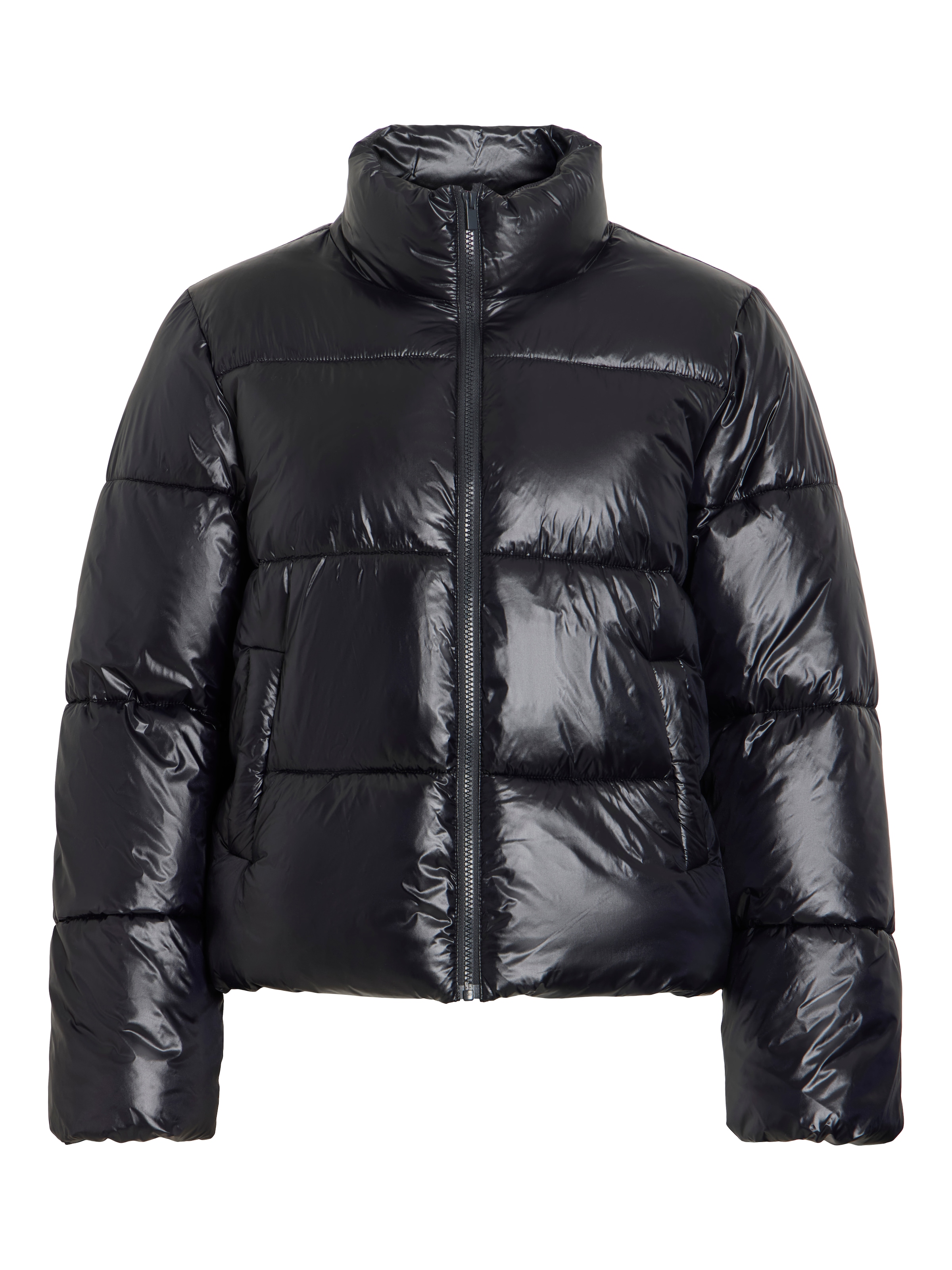 Vila Steppjacke »VILYCHEE L/S SHORT PUFFER/TB« Kunstfaser, hoher Stehkragen