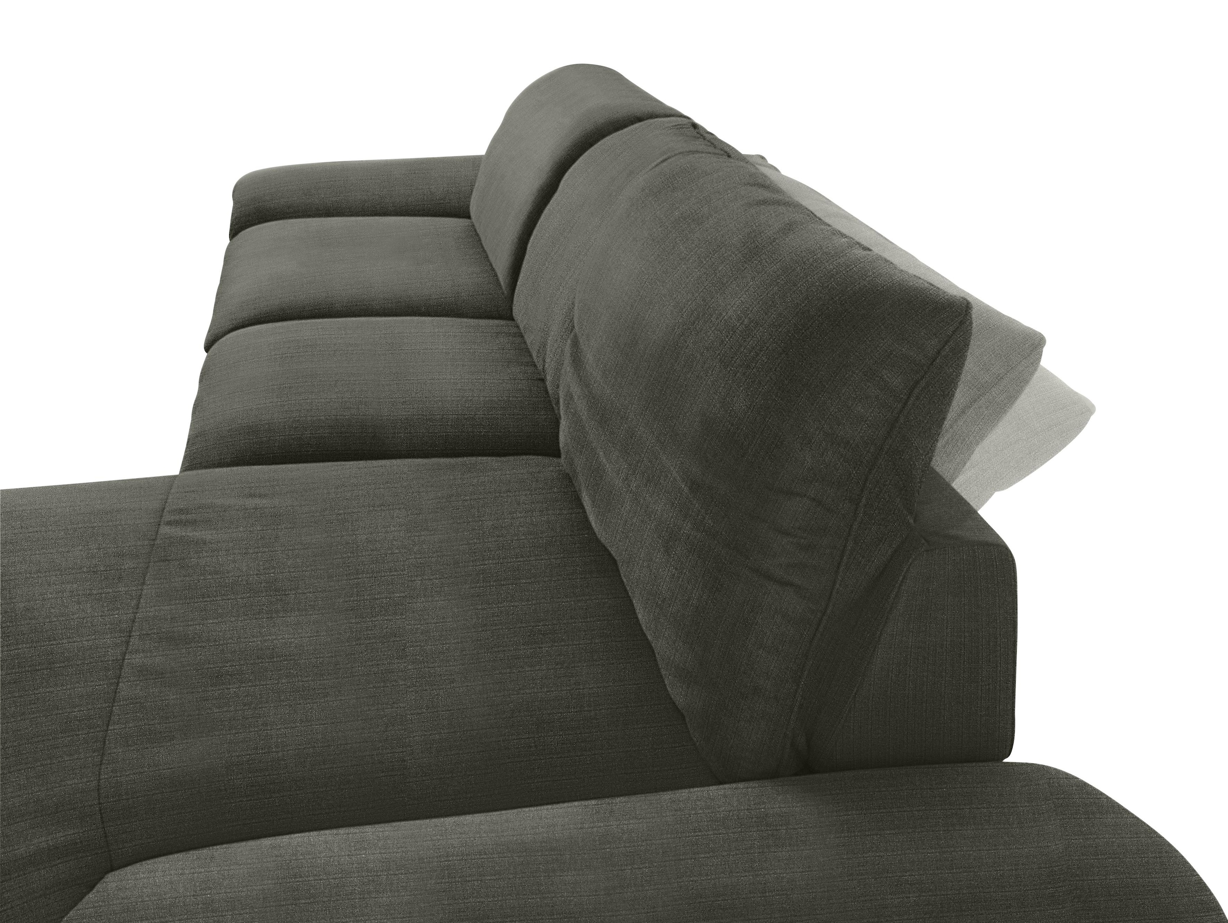 W.SCHILLIG Ecksofa »enjoy&MORE, Designsofa, bequem, zeitlos und elegant, L-Form« Sitztiefenverstellung, Füße schwarz pulverbeschichtet, Breite 340 cm