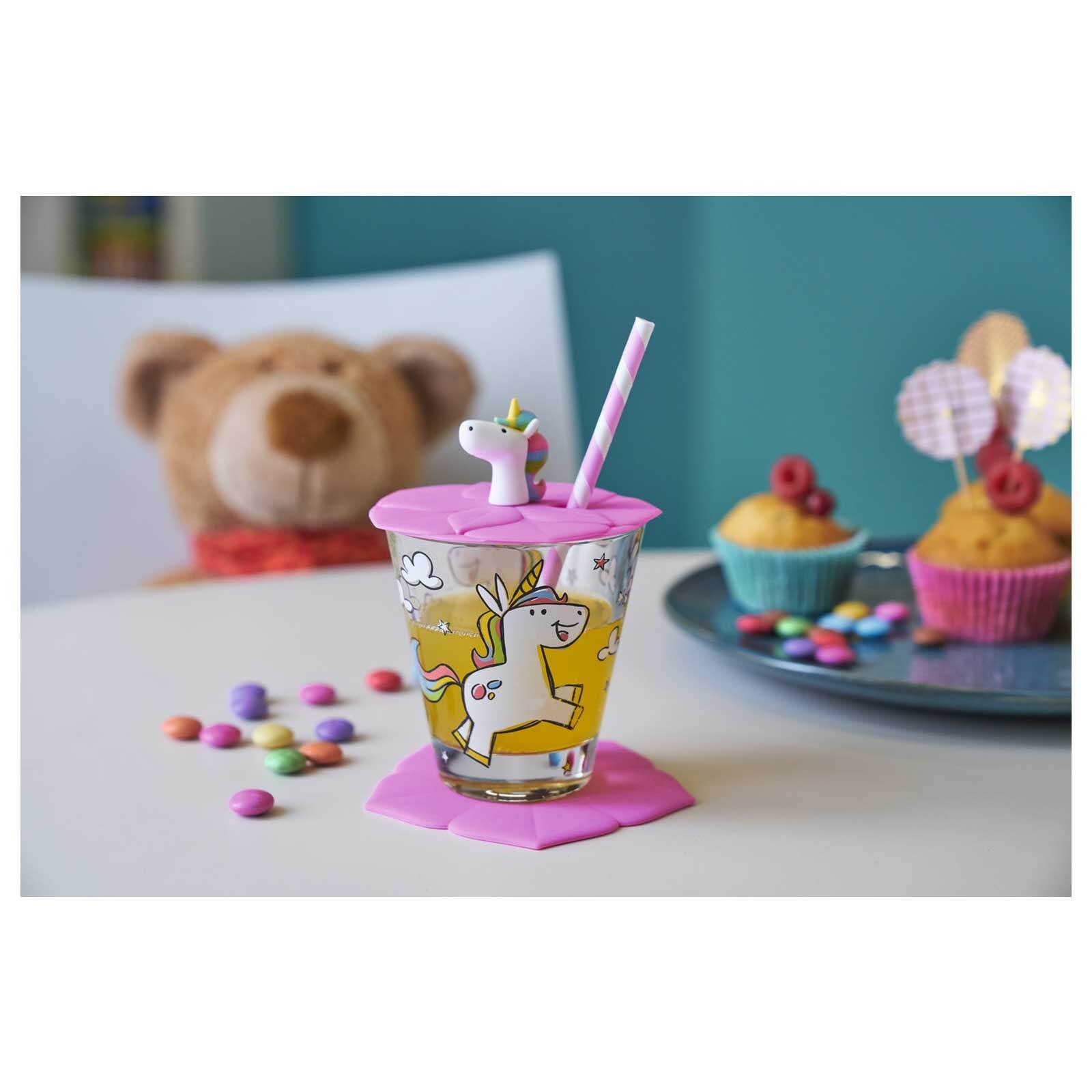 LEONARDO Kinderbecher »Kinderbecher mit Deckel Bambini 215 ml 2er Set«