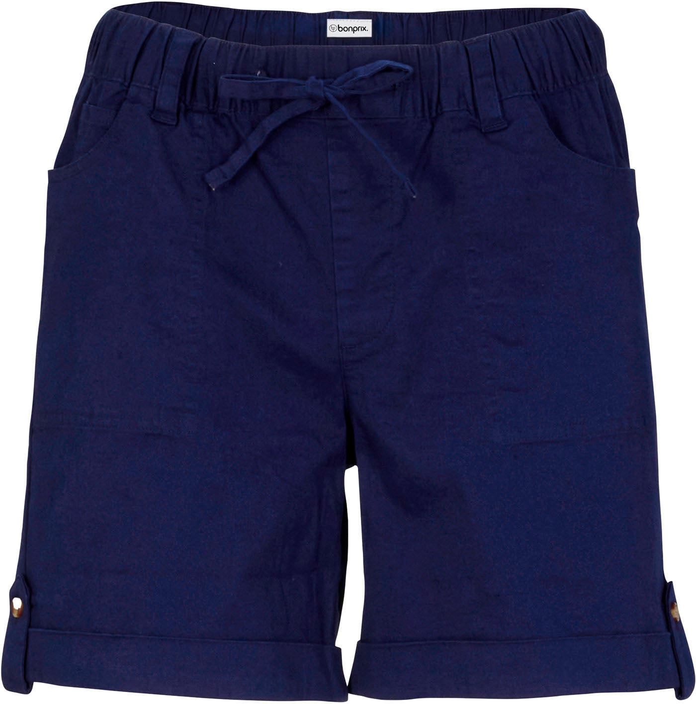 bonprix Bermudas »Baumwoll-Bermuda mit Gummibund«  aus Baumwolle und Elasthan, lockere Passform
