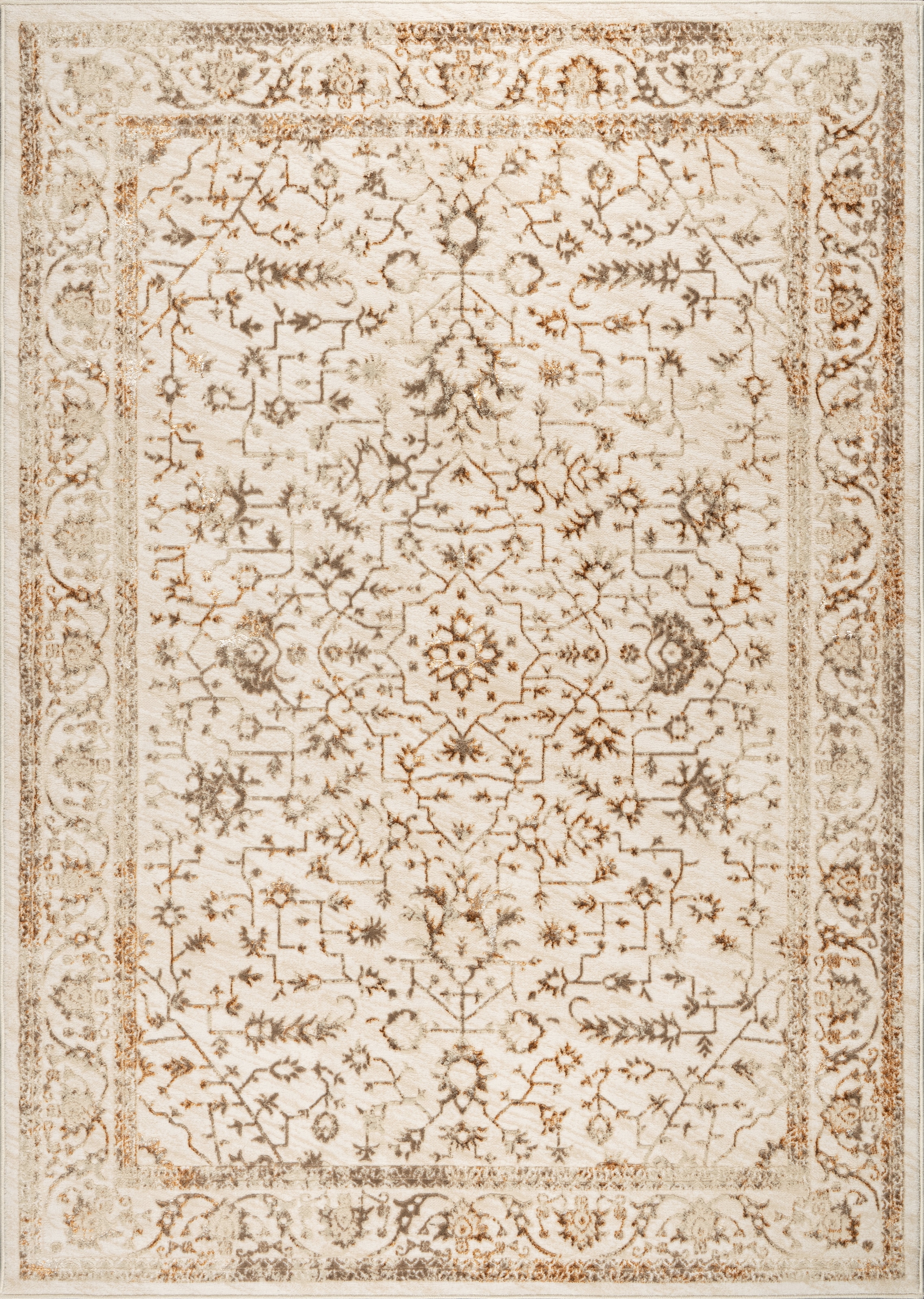 OTTO home Teppich »Amira, orientalisches Design« rechteckig 11 mm Höhe mit Bordüre, elegant, Vintage Optik, Wohnzimmer, Schlafzimmer