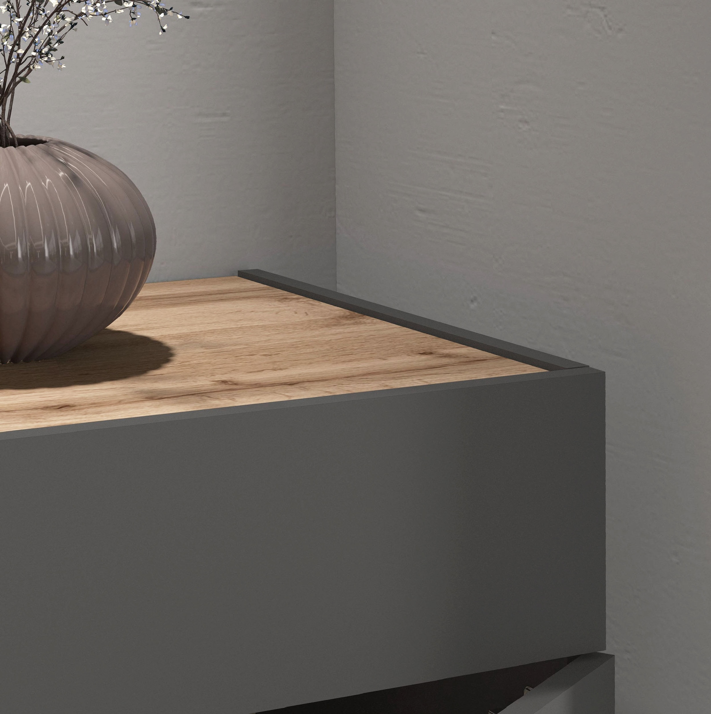 INOSIGN Sideboard »Garda, Kommode, Schrank, Kredenz«, 4 Türen, 2 Schubladen, grifflos Breite 160,1 cm