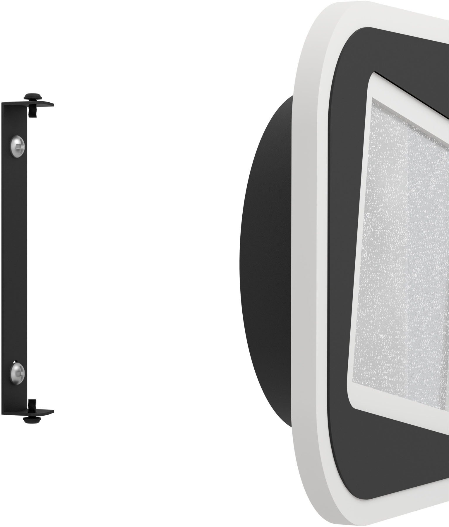 EGLO Wandleuchte »MACCHIONI Wandlampe - Stahl, Kunststoff - LED - 12W - IP20« LED-Modul 1 Stk. Neutralweiß Wandstrahler, Wandspot, Wohnzimmer, Flur, L20 x B20 x AL4,5 cm