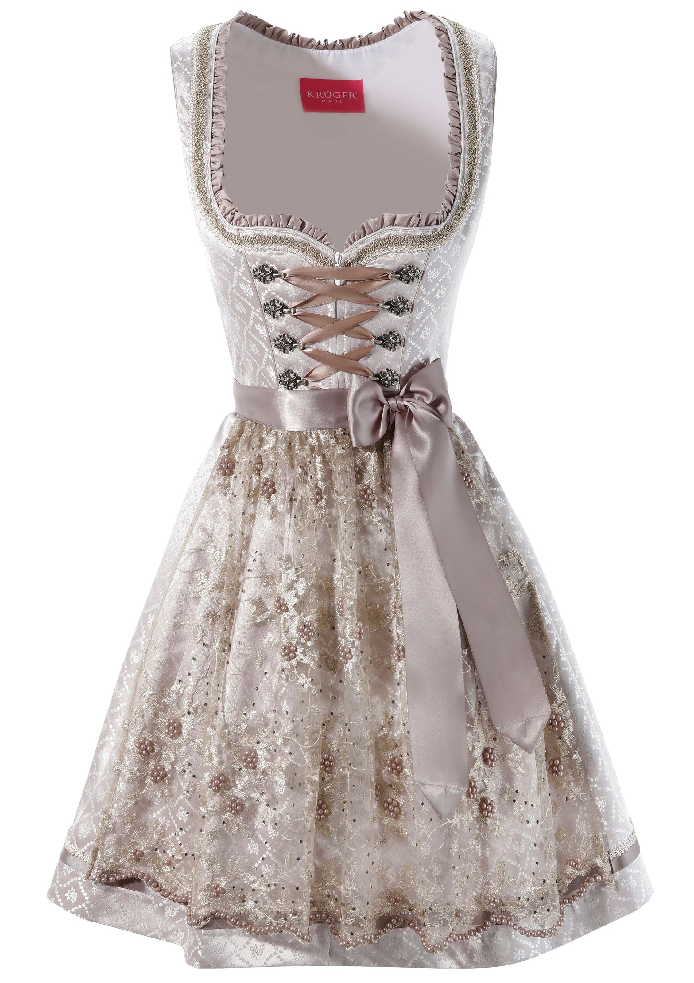Krüger Madl Dirndl »Nena«, (2 tlg.), midi mit Perlenschürze