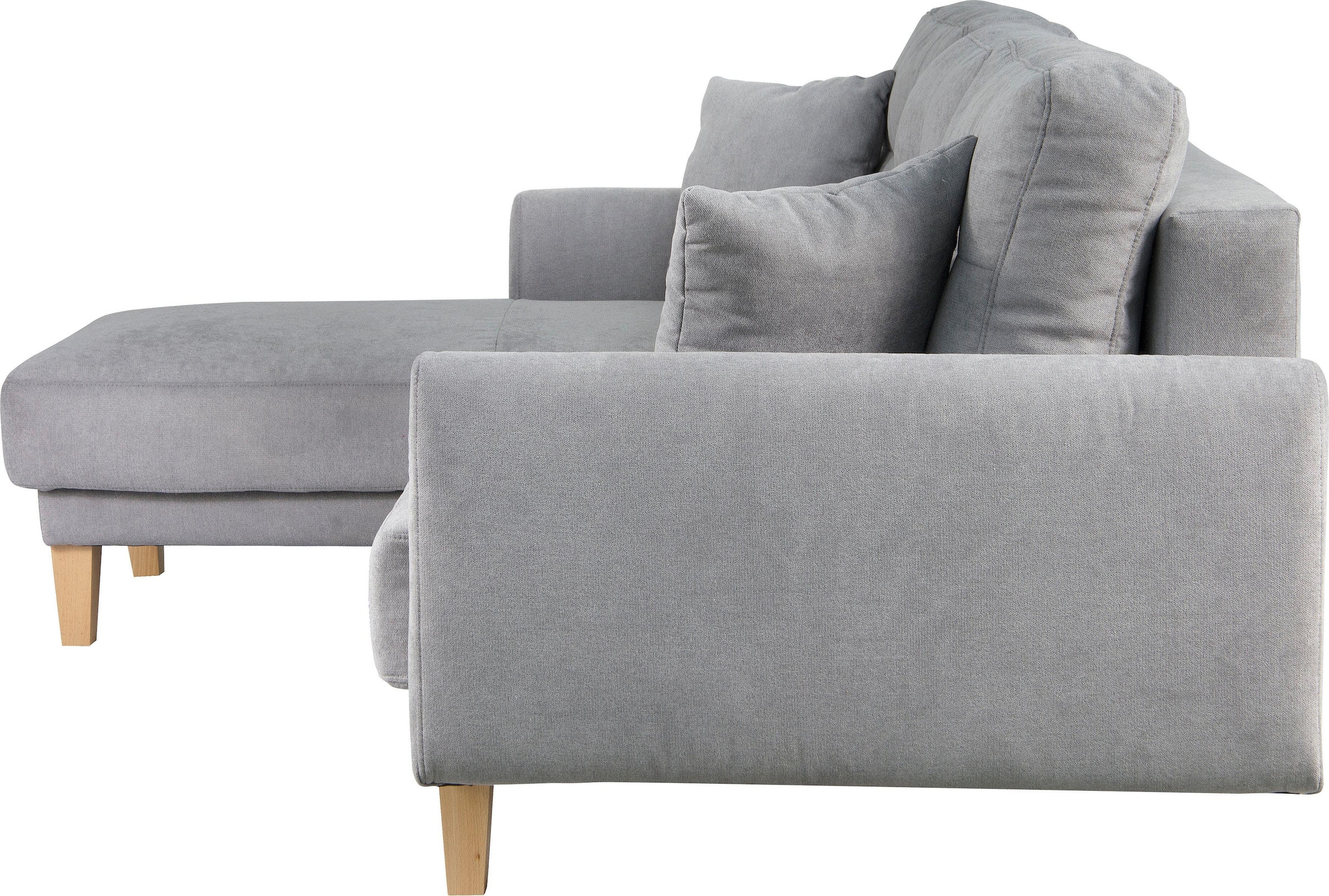 Home affaire Ecksofa »TRIPLO optionale Schlafsofa mit Bettkasten, Maße B/T/H: 234/164/89 cm« L-Form wahlweise mit Bettfunktion - Liegefläche 132x210 cm