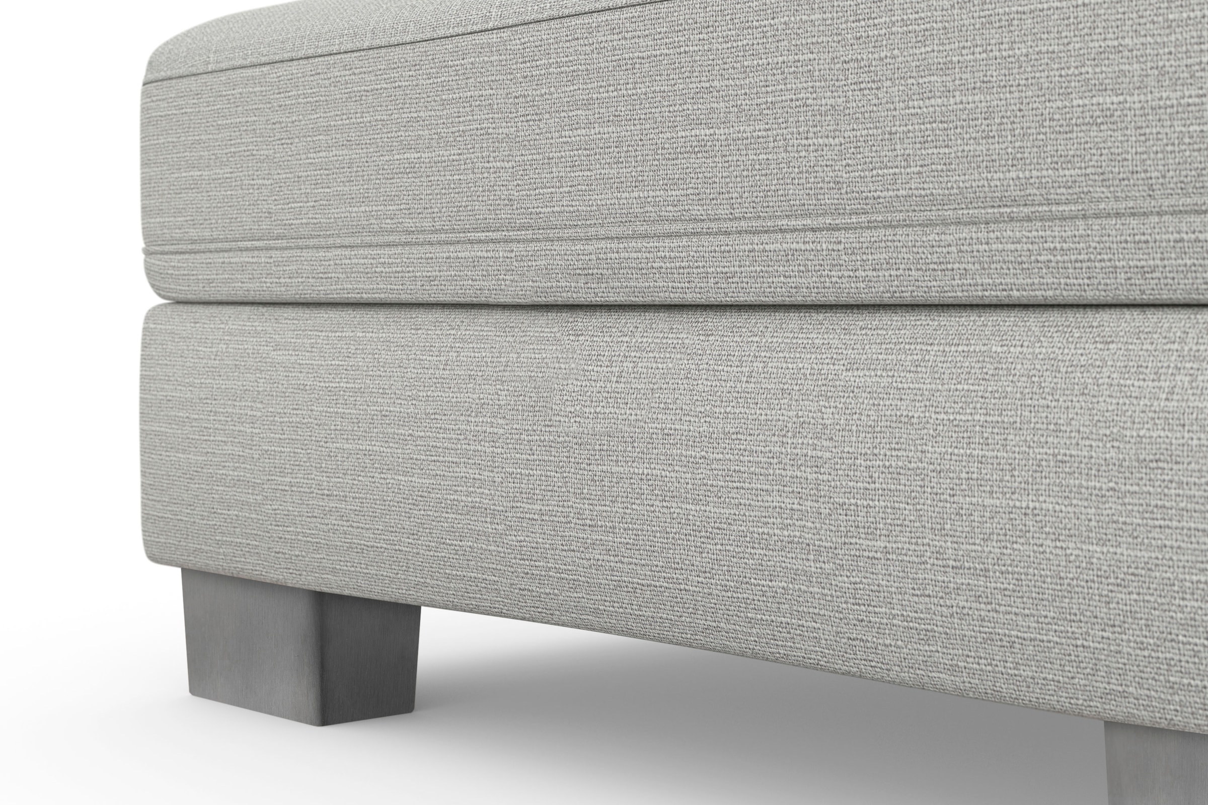 sit&more Wohnlandschaft »Dundee U-Form« mit Federkern und Edelstahlfüßen, wahlweise mit Kopfteilverstellung