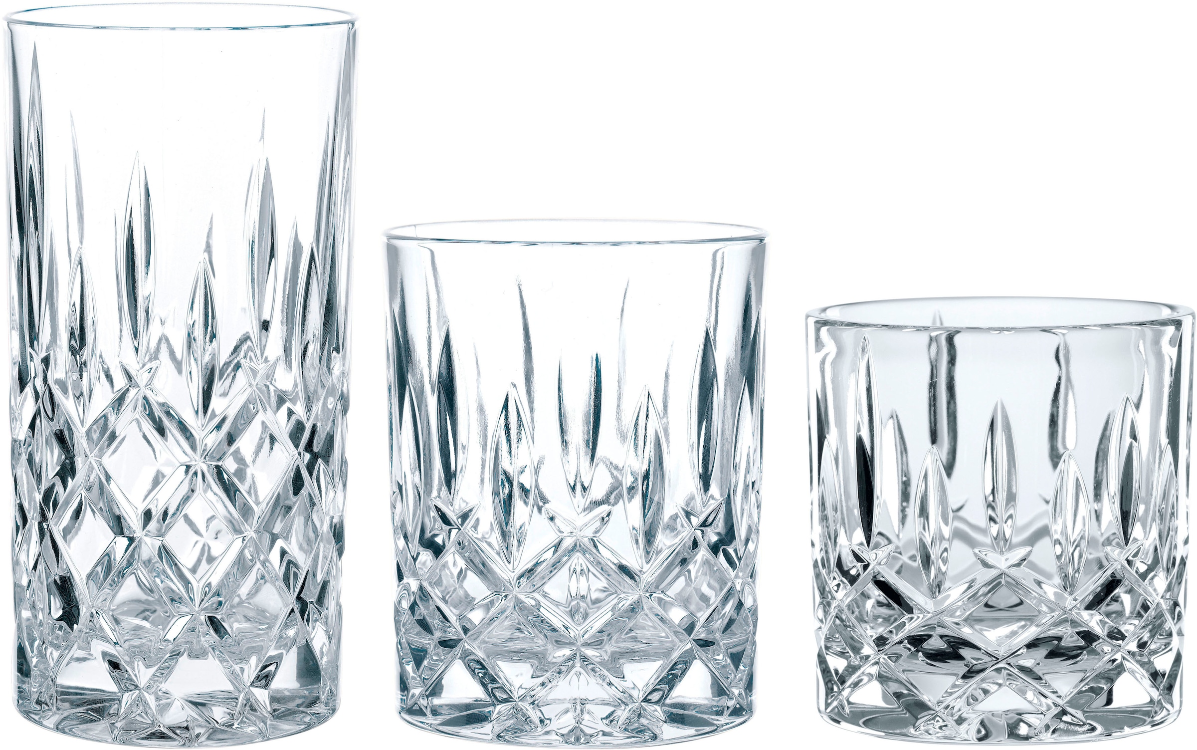 Nachtmann Gläser-Set Germany, 18 bei Made 18-teilig und tlg., je 6 »Noblesse«, in Whisky-Gläser, (Set, OTTO Longdrinkgläser kaufen Softdrink/Wasser-Gläser)