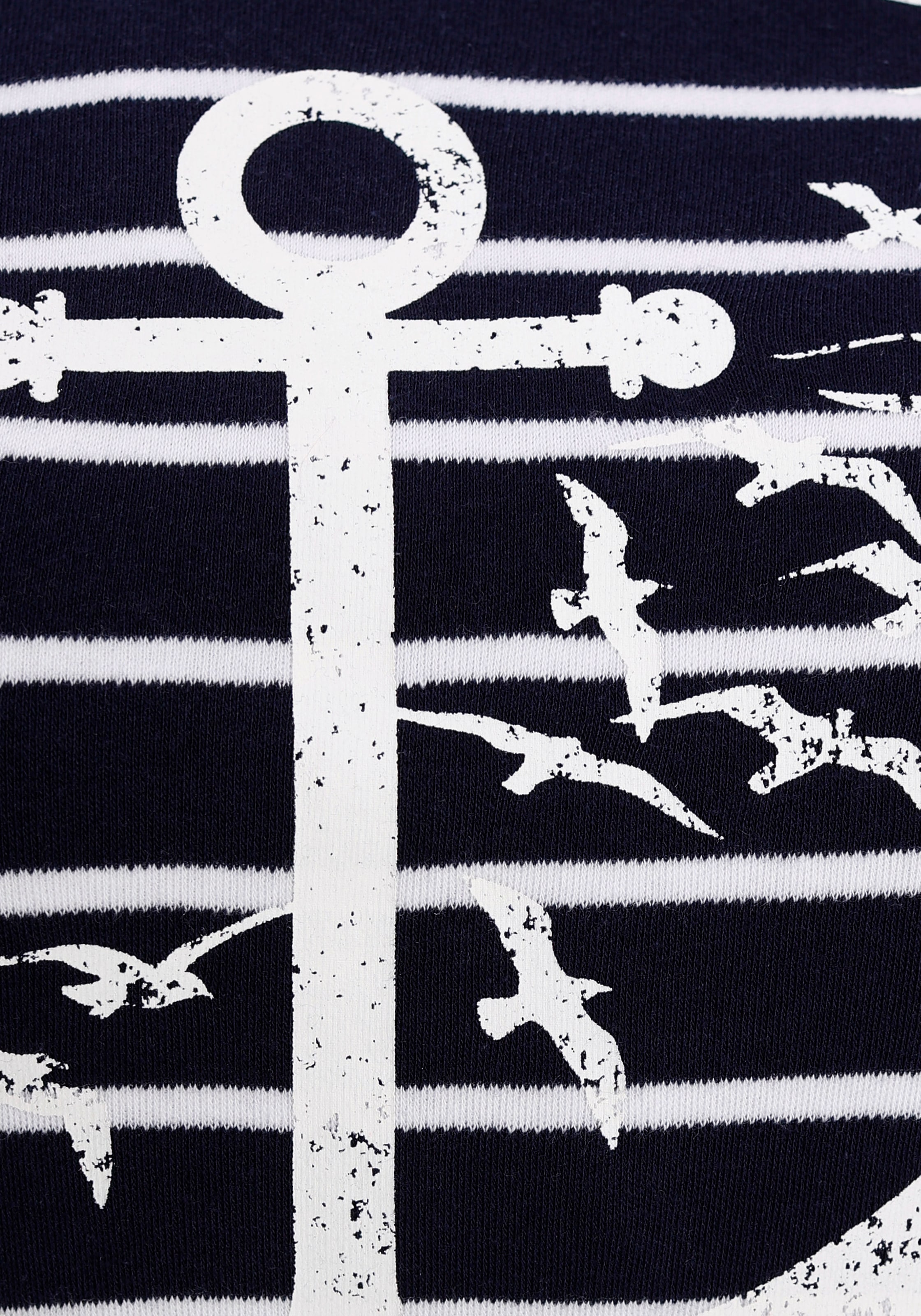KangaROOS Sweatshirt, Langarm mit Daumenlöchern, figurbetont, Stehkragen mit Kordelzug