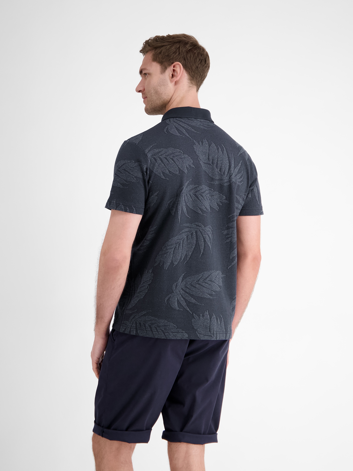 LERROS Poloshirt »LERROS Jacquard Poloshirt für Herren«