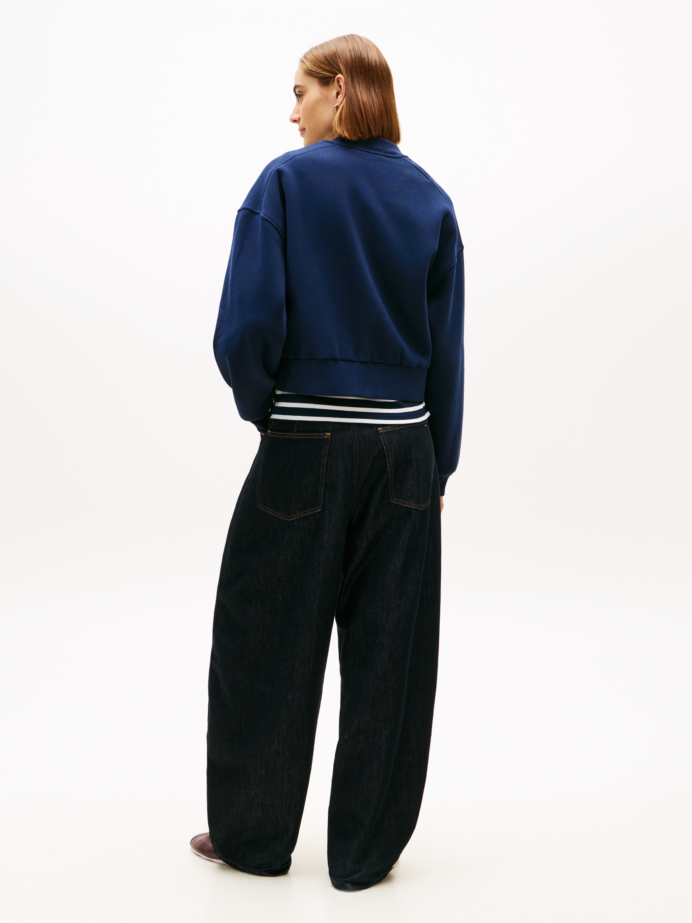 Tommy Hilfiger Strickjacke »GOLD BTN HWK BOMBER« mit goldfarbenen Knöpfen