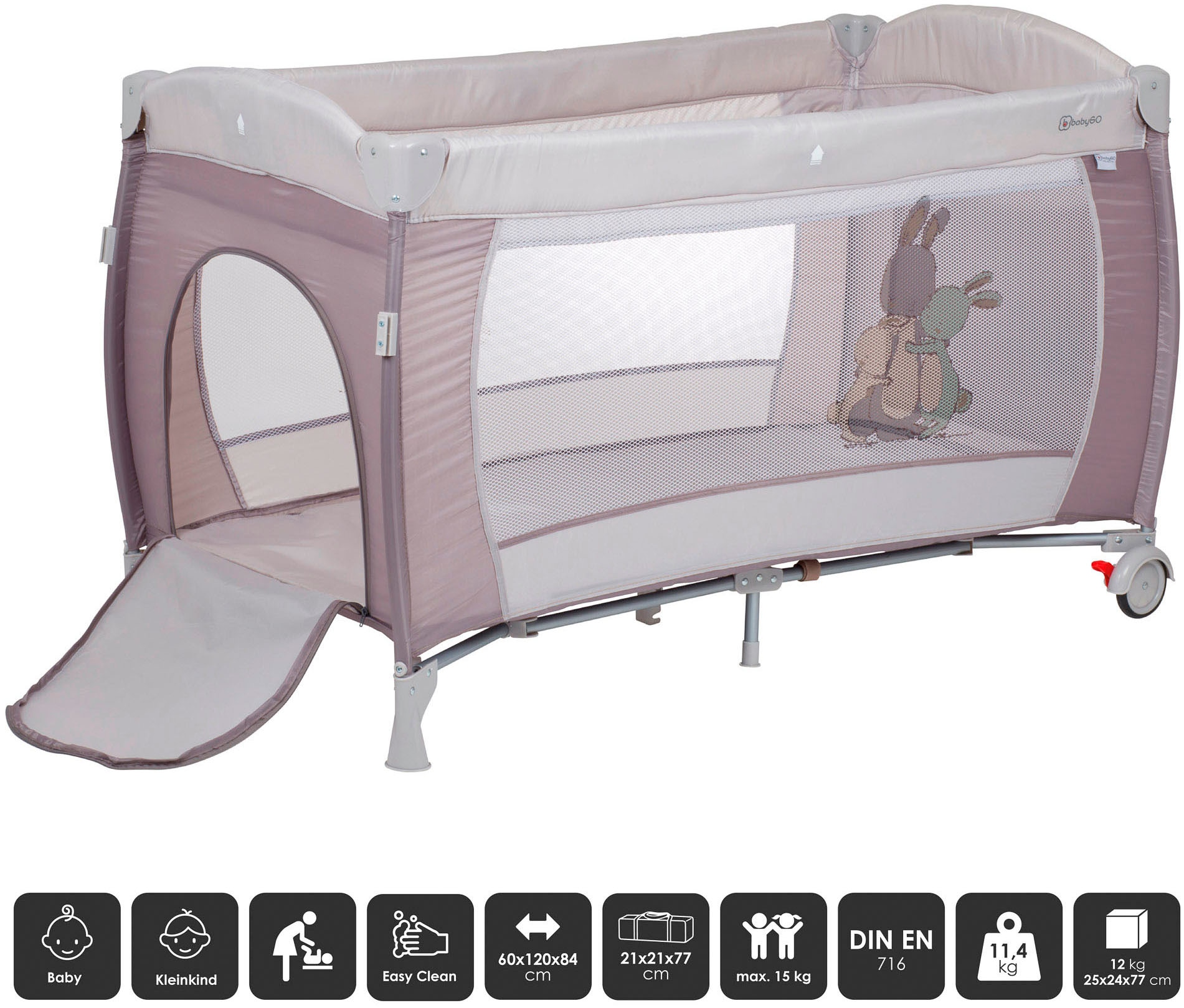 BabyGo »Sleeper Deluxe, beige« mit Musik-Mobile