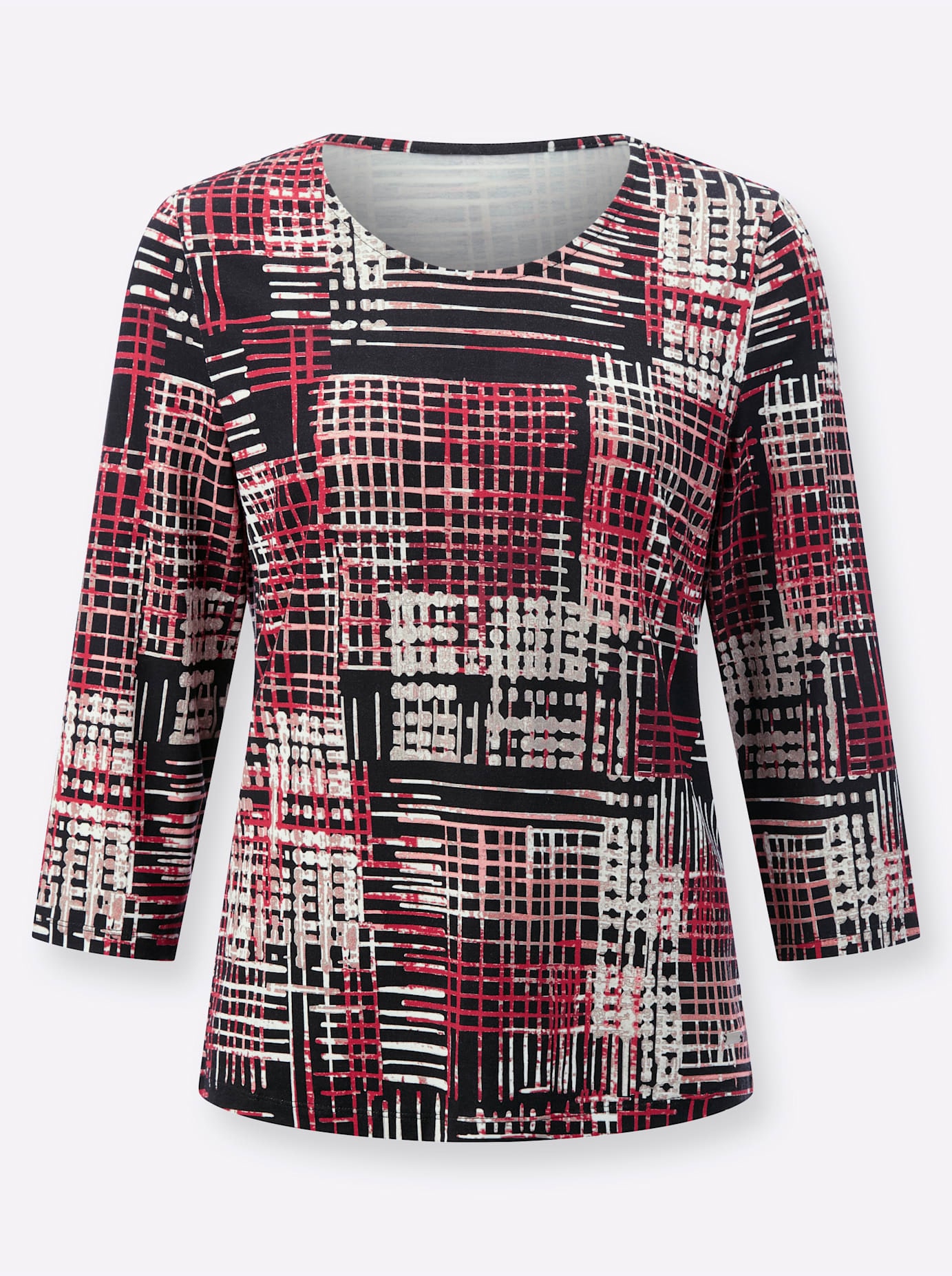 Casual Looks 3/4-Arm-Shirt »Rundhals-Shirt«, (1 tlg.)