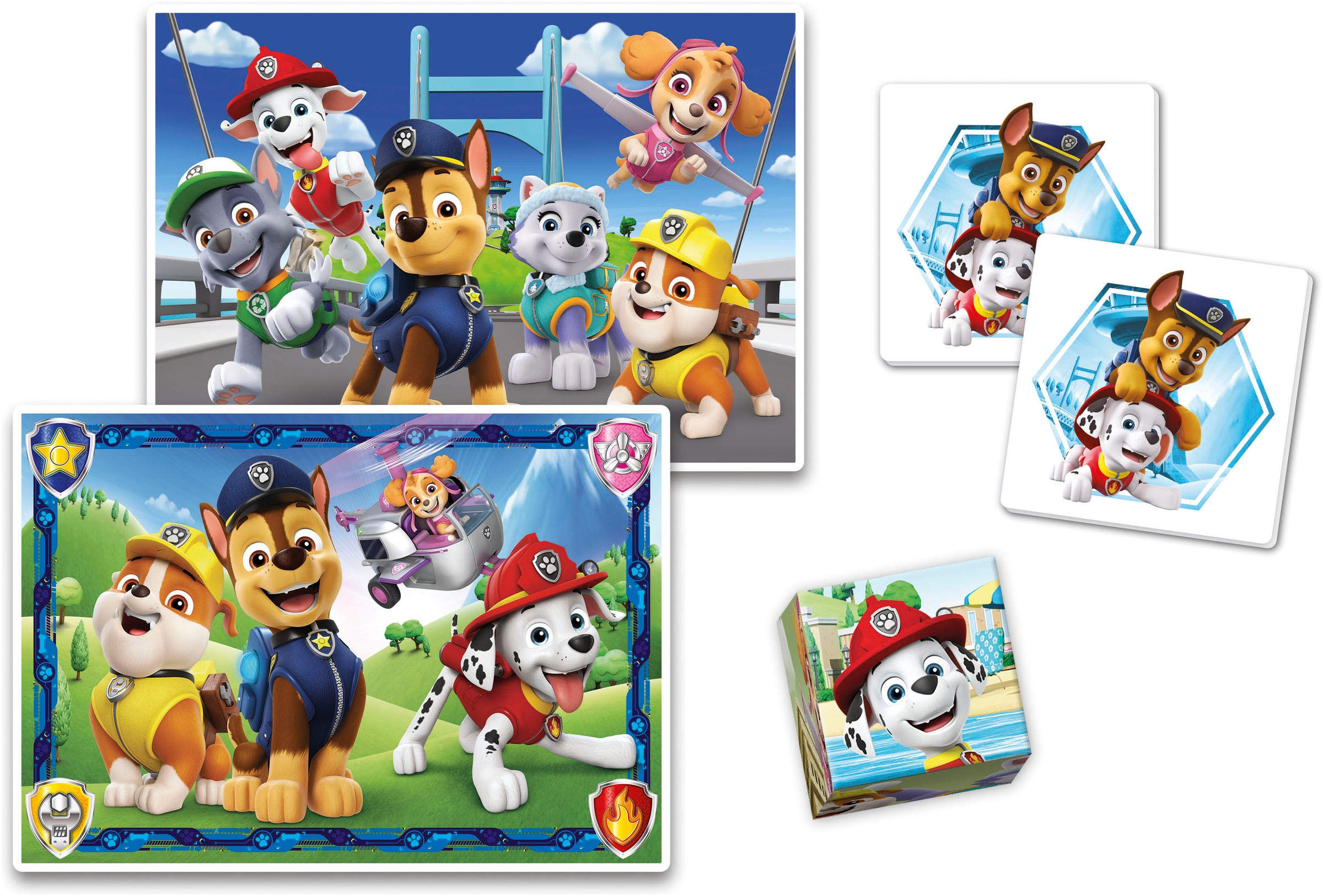 Clementoni® Puzzle »Edukit, 4n1, Paw Patrol«, Made in Europe