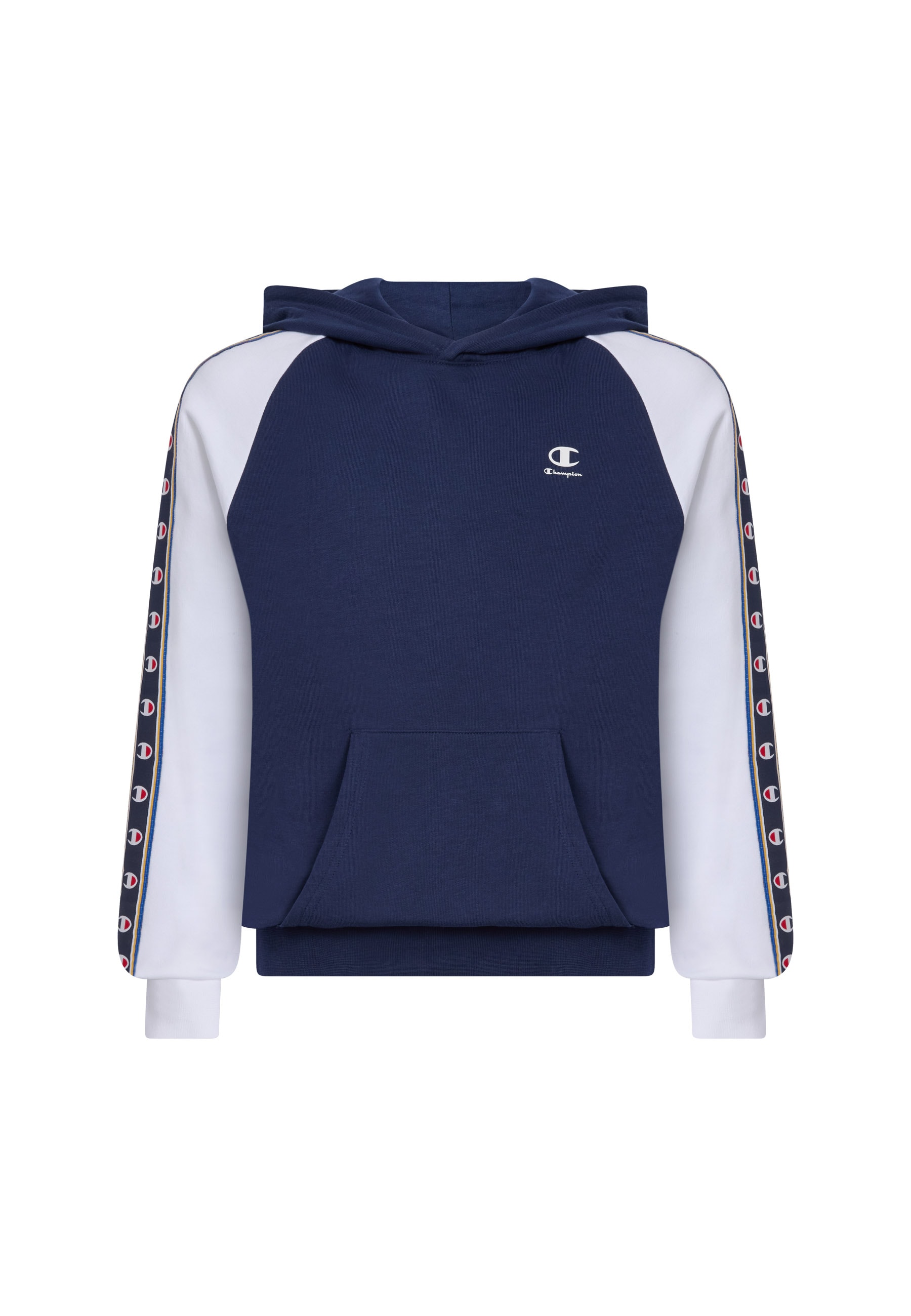 Champion Kapuzensweatshirt »Sports-inspired Terry Hoodie with Tape detailing«, für Kinder, sportlich inspiriert, mit Kapuze, normale Schnittform
