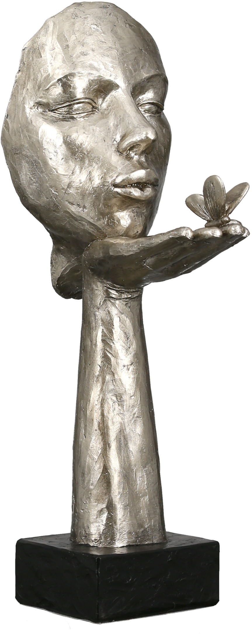 GILDE Dekofigur »Skulptur Desire, Polyresin St.), Shop im antikfinish«, Online (1 silberfarben, OTTO