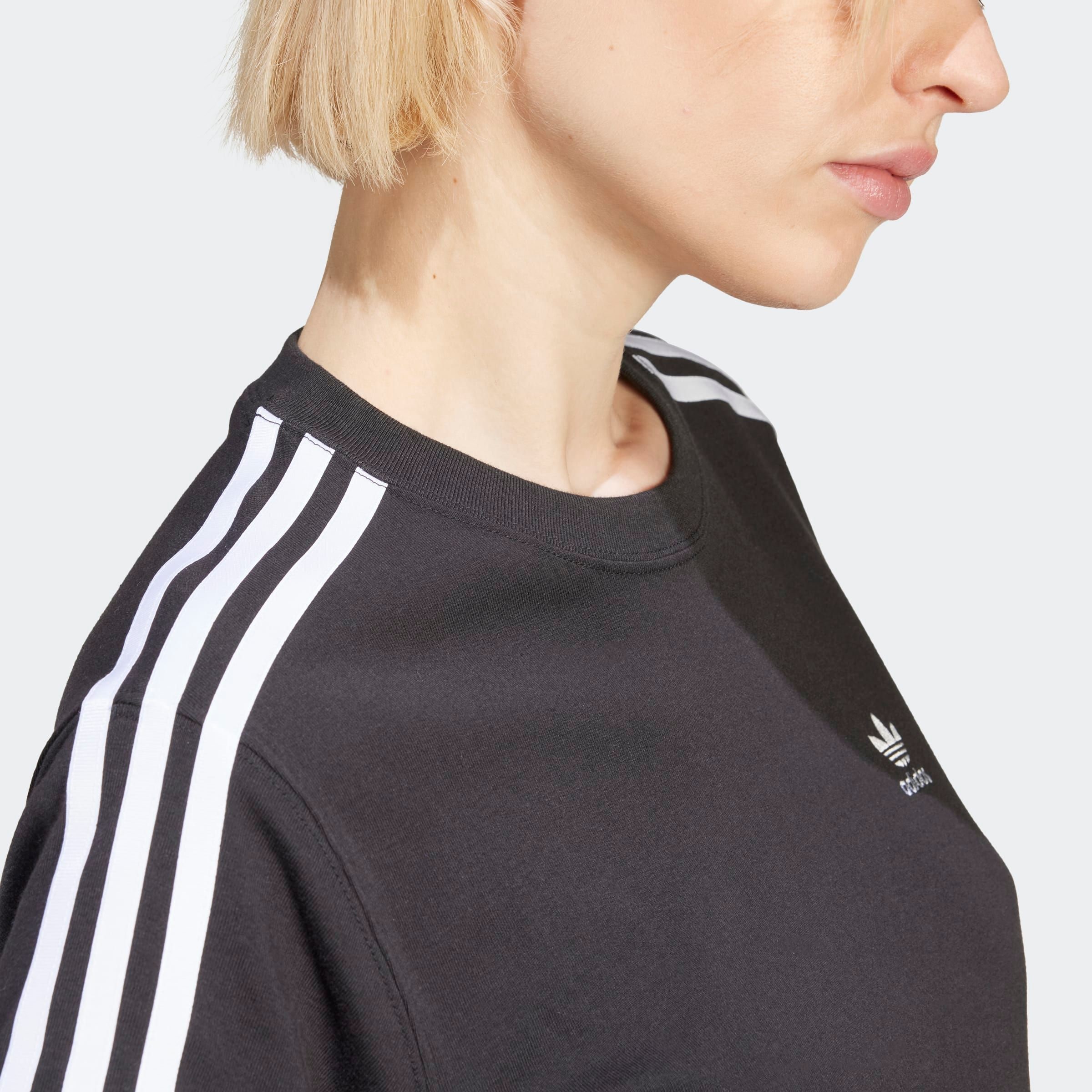 adidas Originals T-Shirt »3 STRIPE TEE«, drei Streifen Shirt mit Trefoil Logo