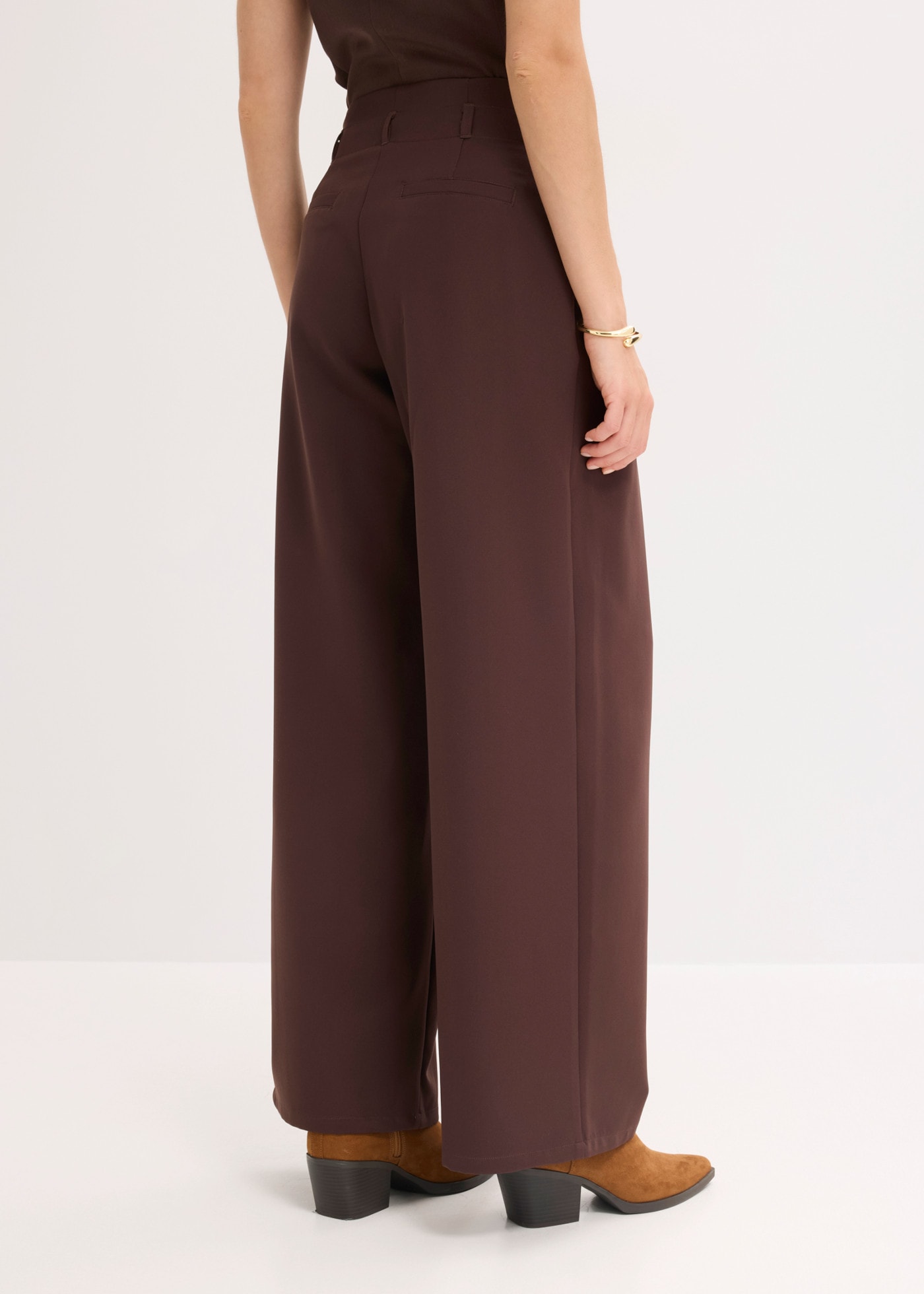 bonprix Bundfaltenhose  Loose Fit, mit Bundfalten, festlicher Stil