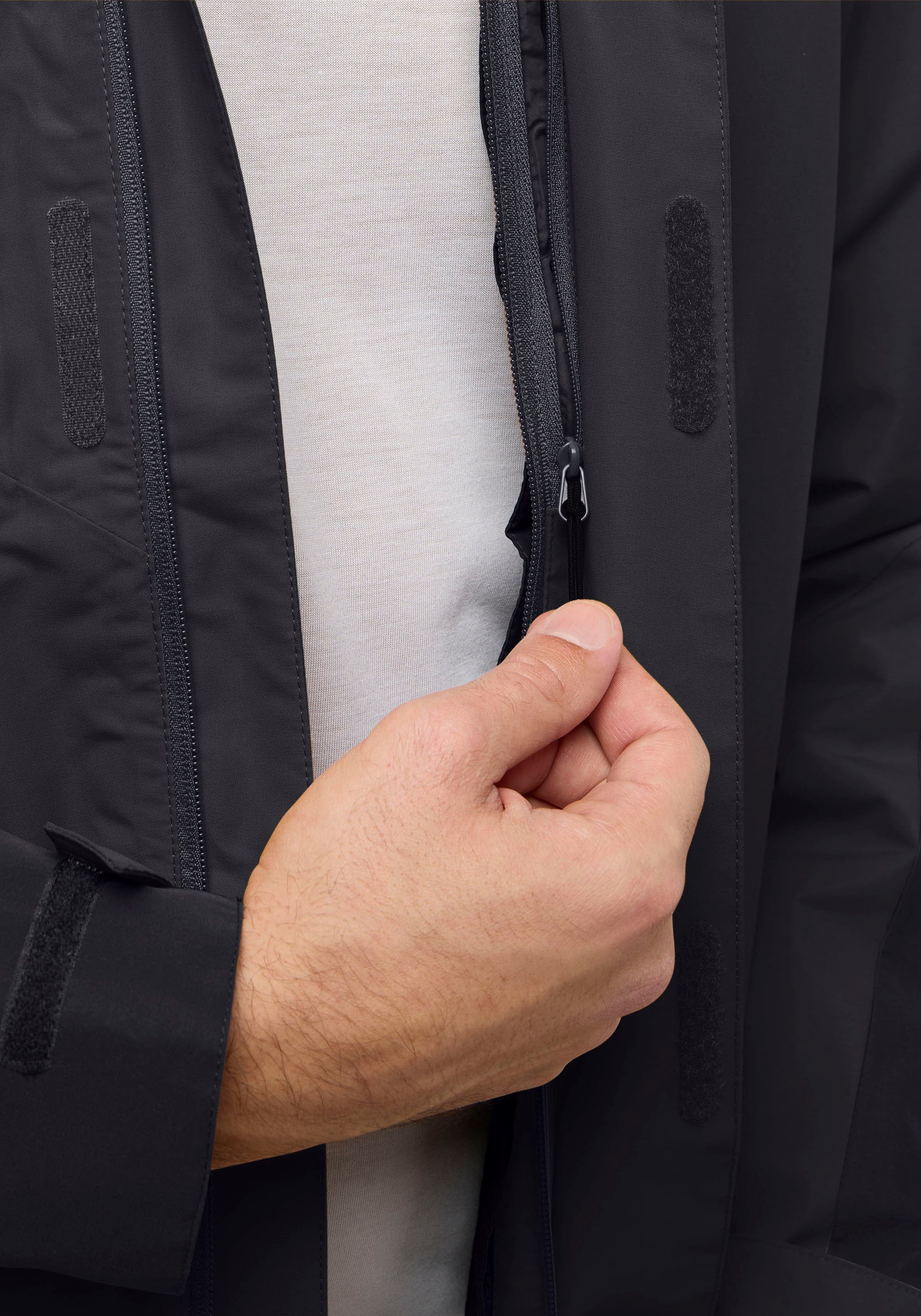 Jack Wolfskin 3-in-1-Funktionsjacke »JASPER 3IN1 JKT M«, mit Kapuze, Winterjacke