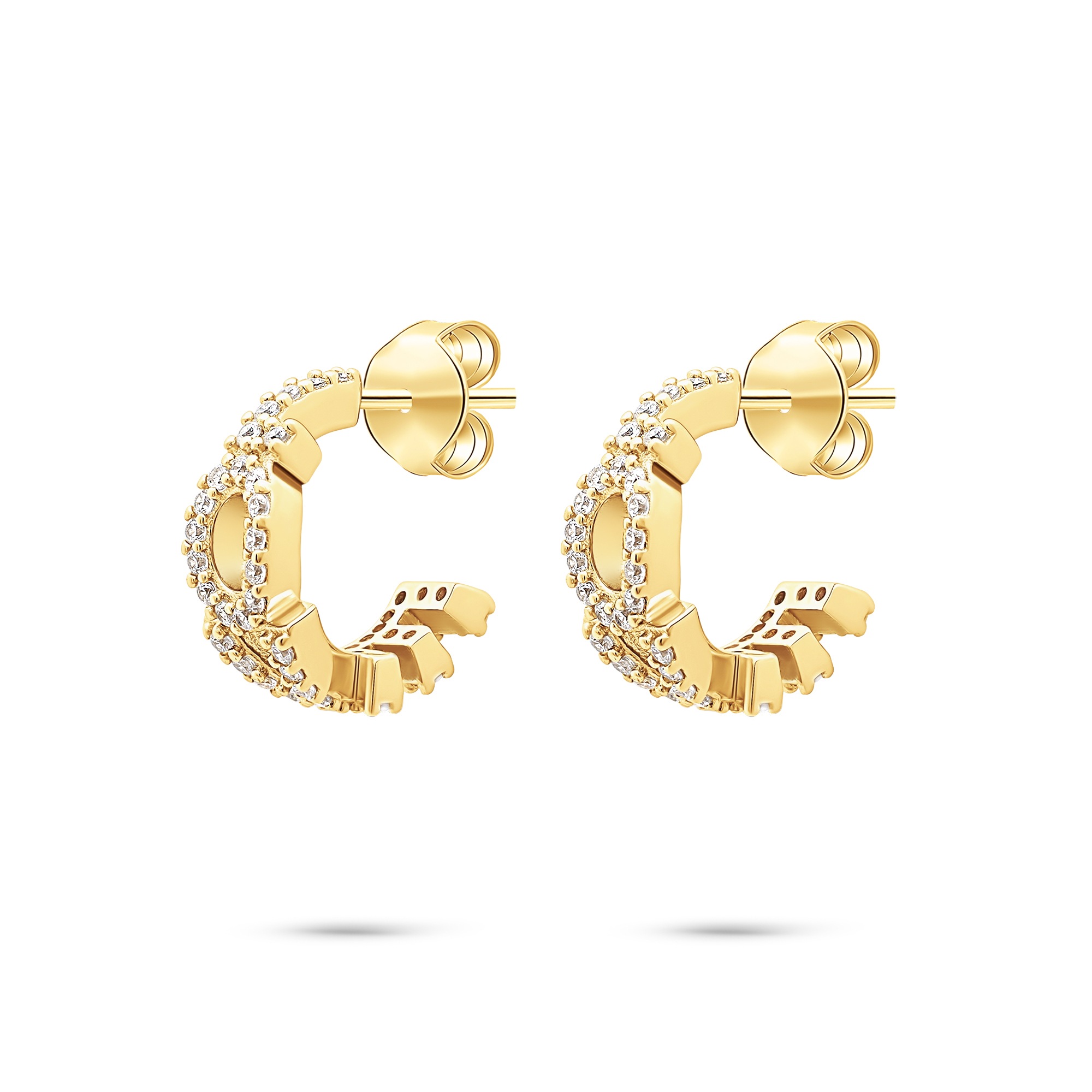 Tamaris Paar Creolen »Schmuck Geschenk Silber 925 Creole Love Letters« mit Zirkonia (synth.)