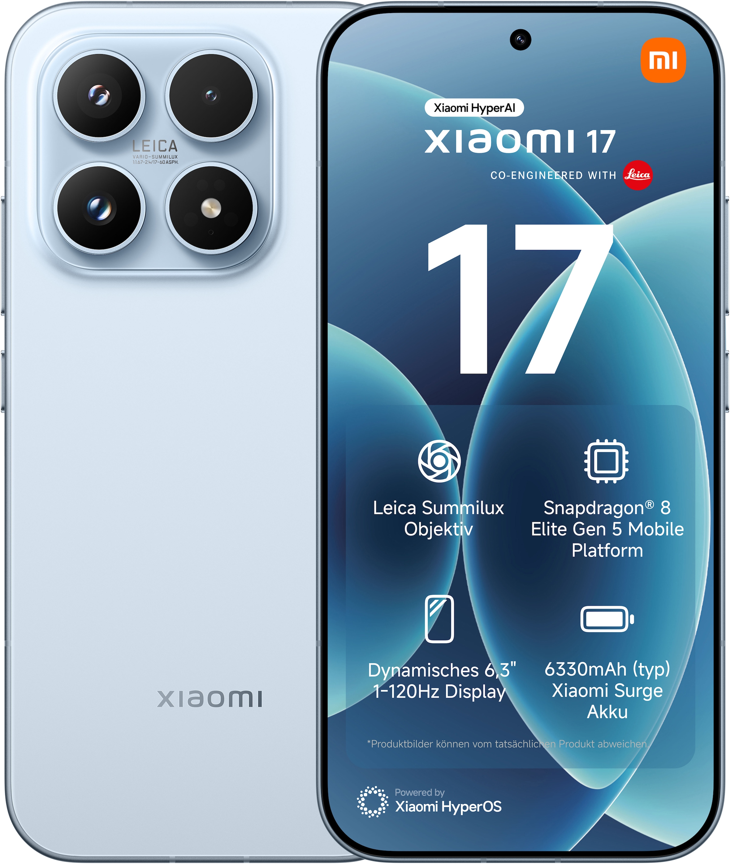 Xiaomi Smartphone »17 12+512 GB« Ice Blue