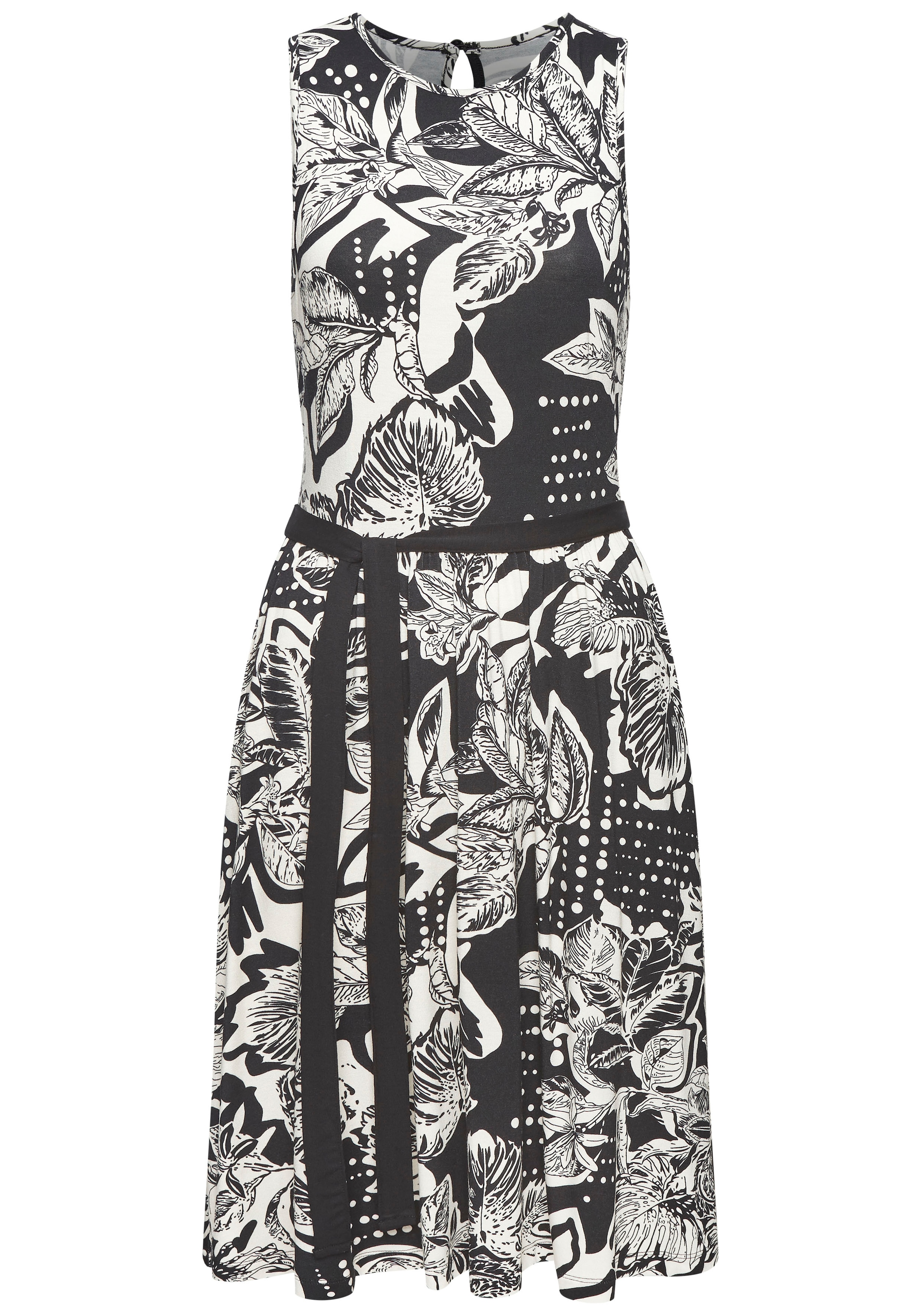 Vivance Jerseykleid, mit Bindeband, Sommerkleid, casual