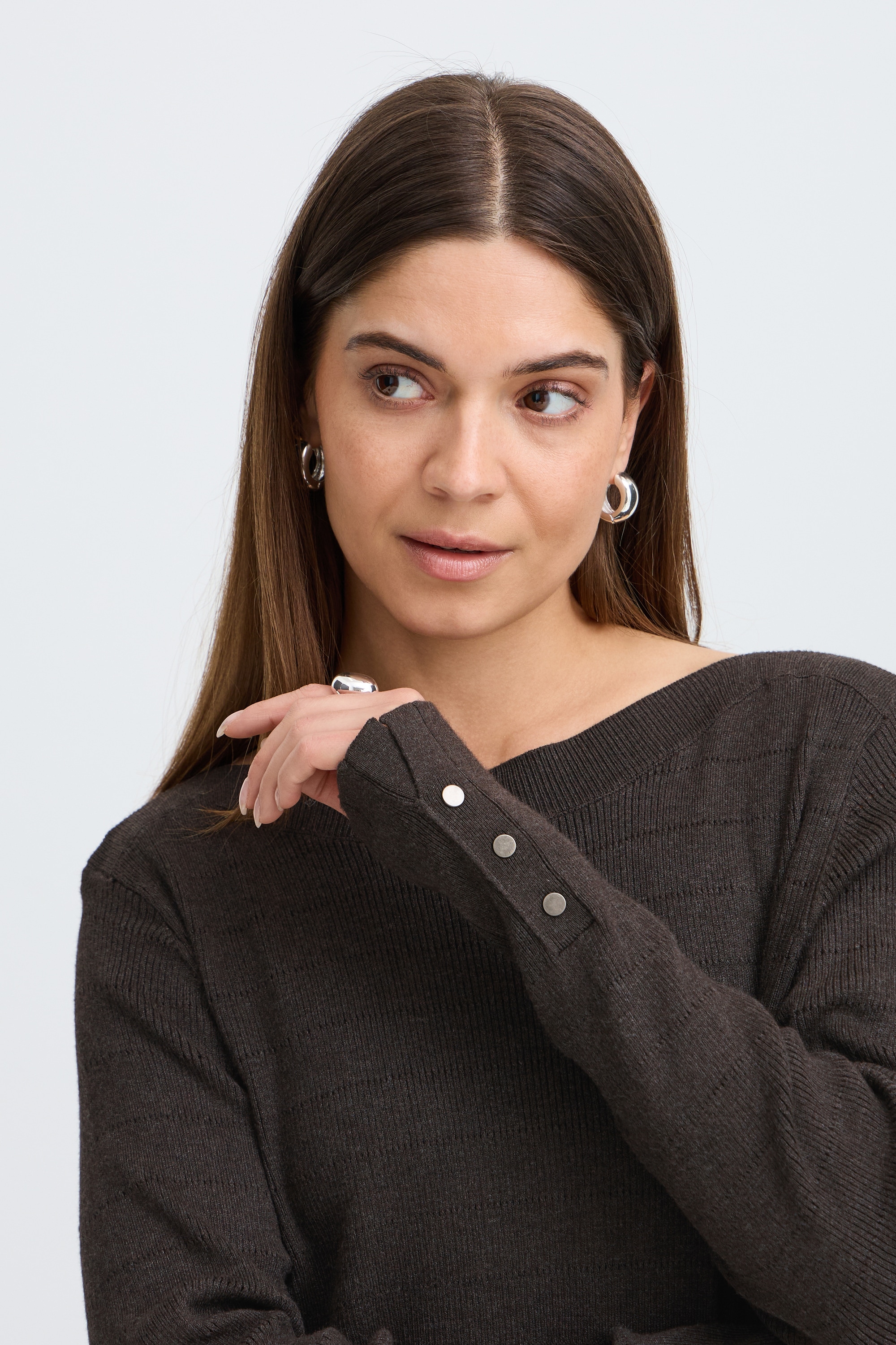 Pulz Jeans Strickpullover »Damen Langarm PZSARA«