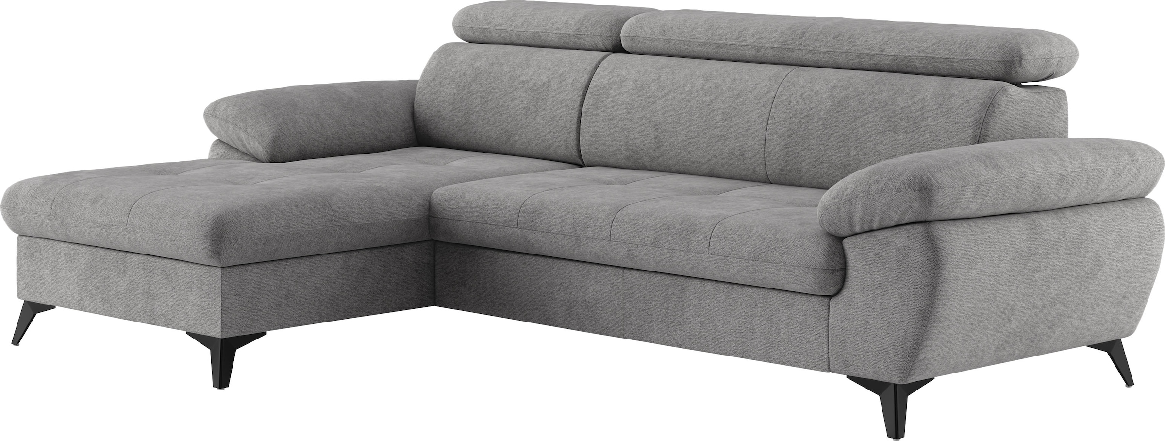 COTTA Ecksofa »Hudson L-Form«, mit Kopfteilverstellung, wahlweise mit Bettfunktion & Bettkasten