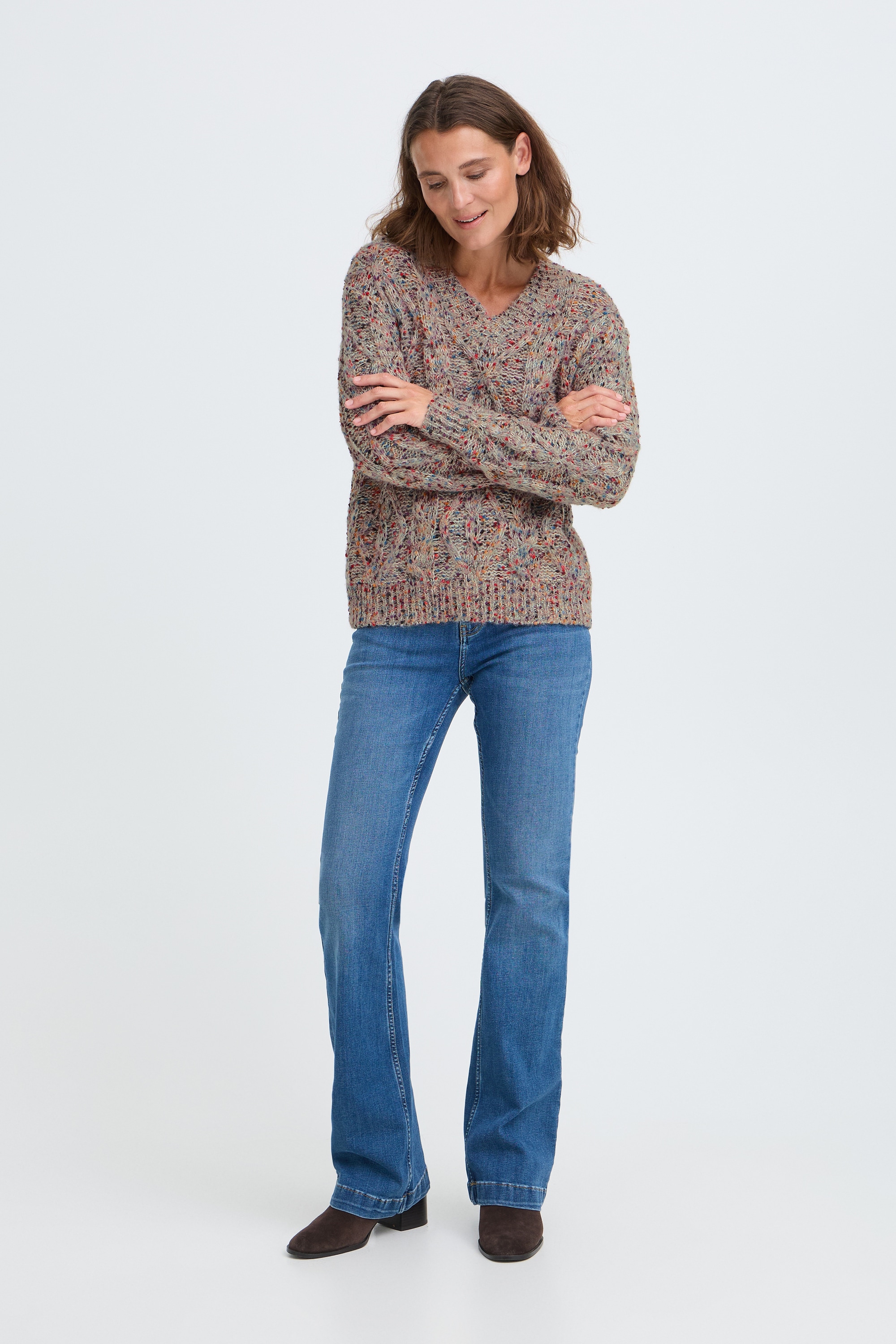Pulz Jeans Strickpullover »Damen Langarm PZELIN«