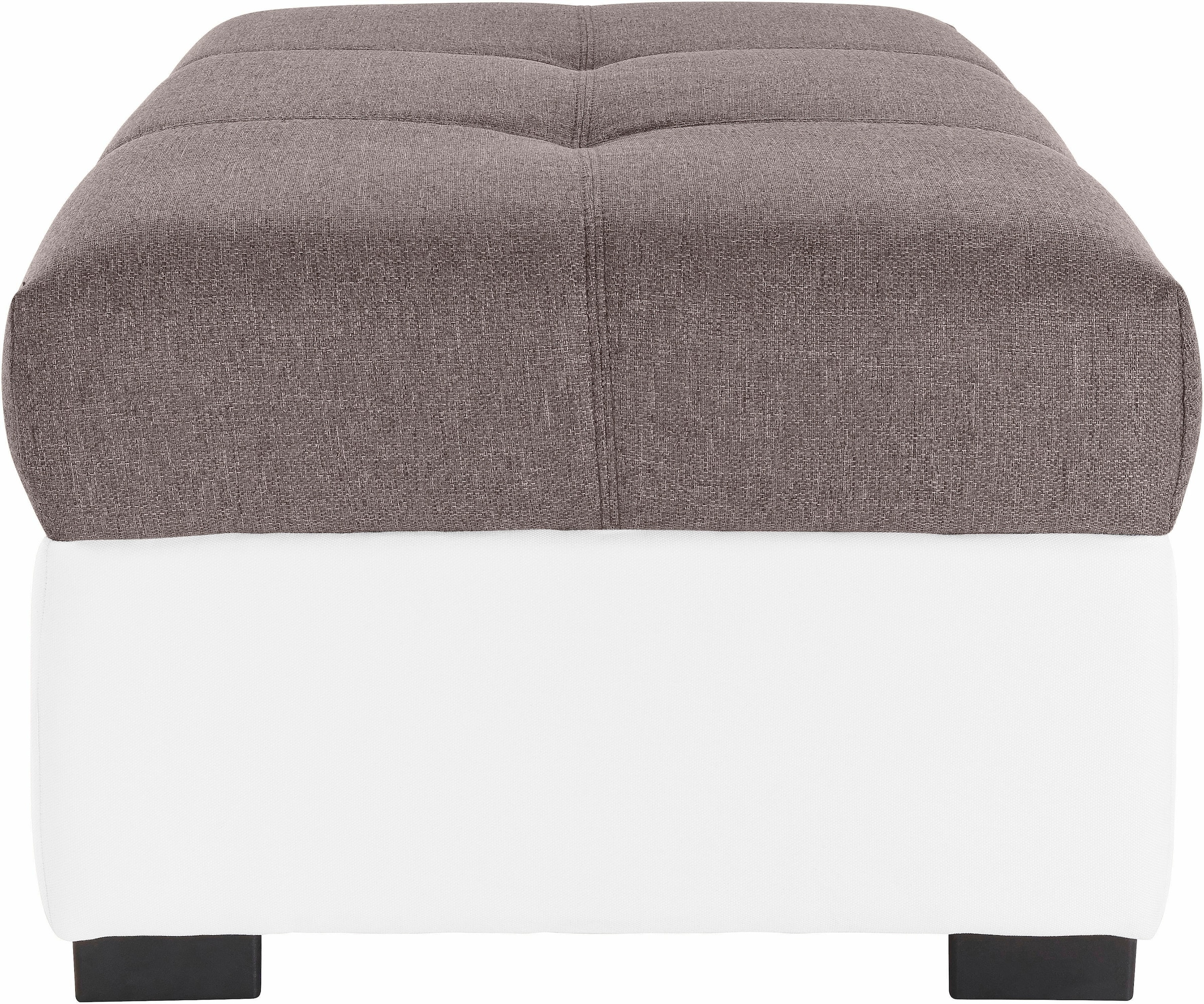 COTTA Polstergarnitur »Speedway«, (Set), Set: bestehend aus Wohnlandschaft und Hocker, wahlweise Bettfunktion