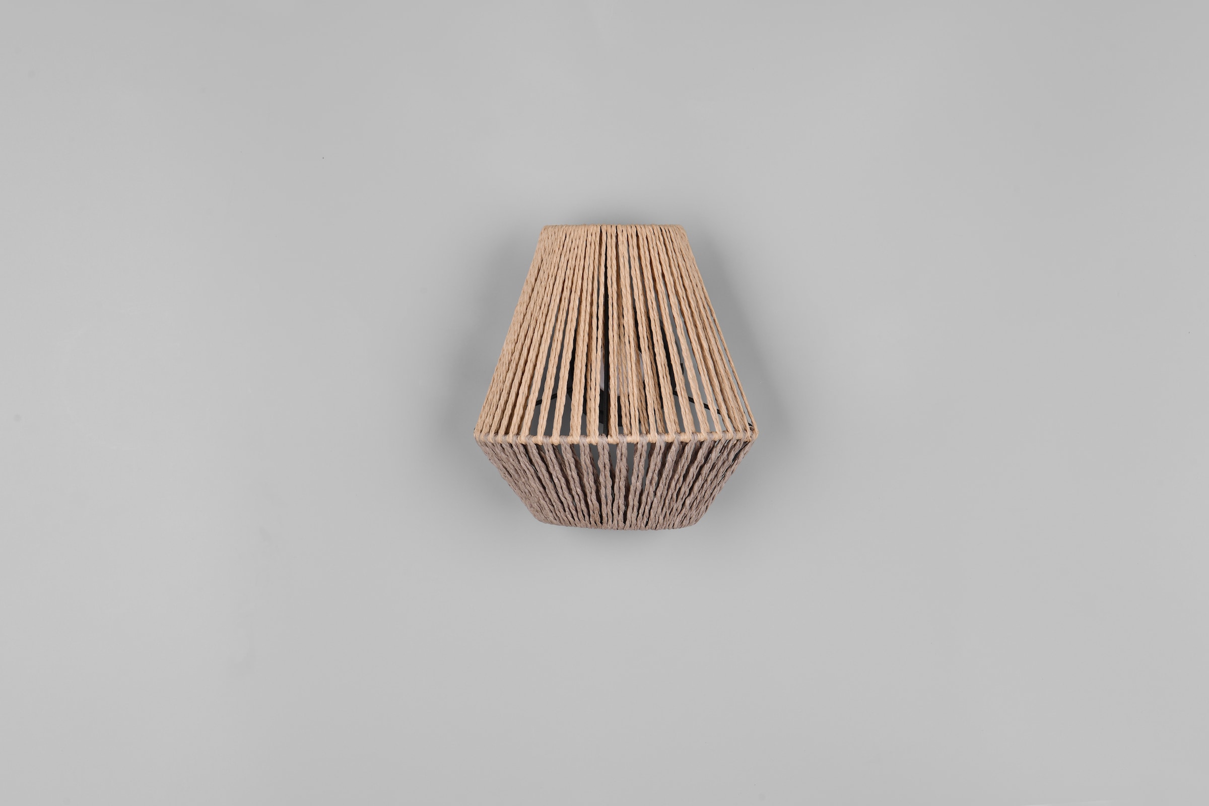 REALITY Leuchten LED Wandleuchte »LIRA, Akku Wandlampe, USB Ladeanschluss, 1,5W 140 Lumen 3000K warmweiß« LED-Board 1 Stk. Warmweiß Lampenschirm aus Papiergarn, Touchdimmer, max 8h Akkulaufzeit