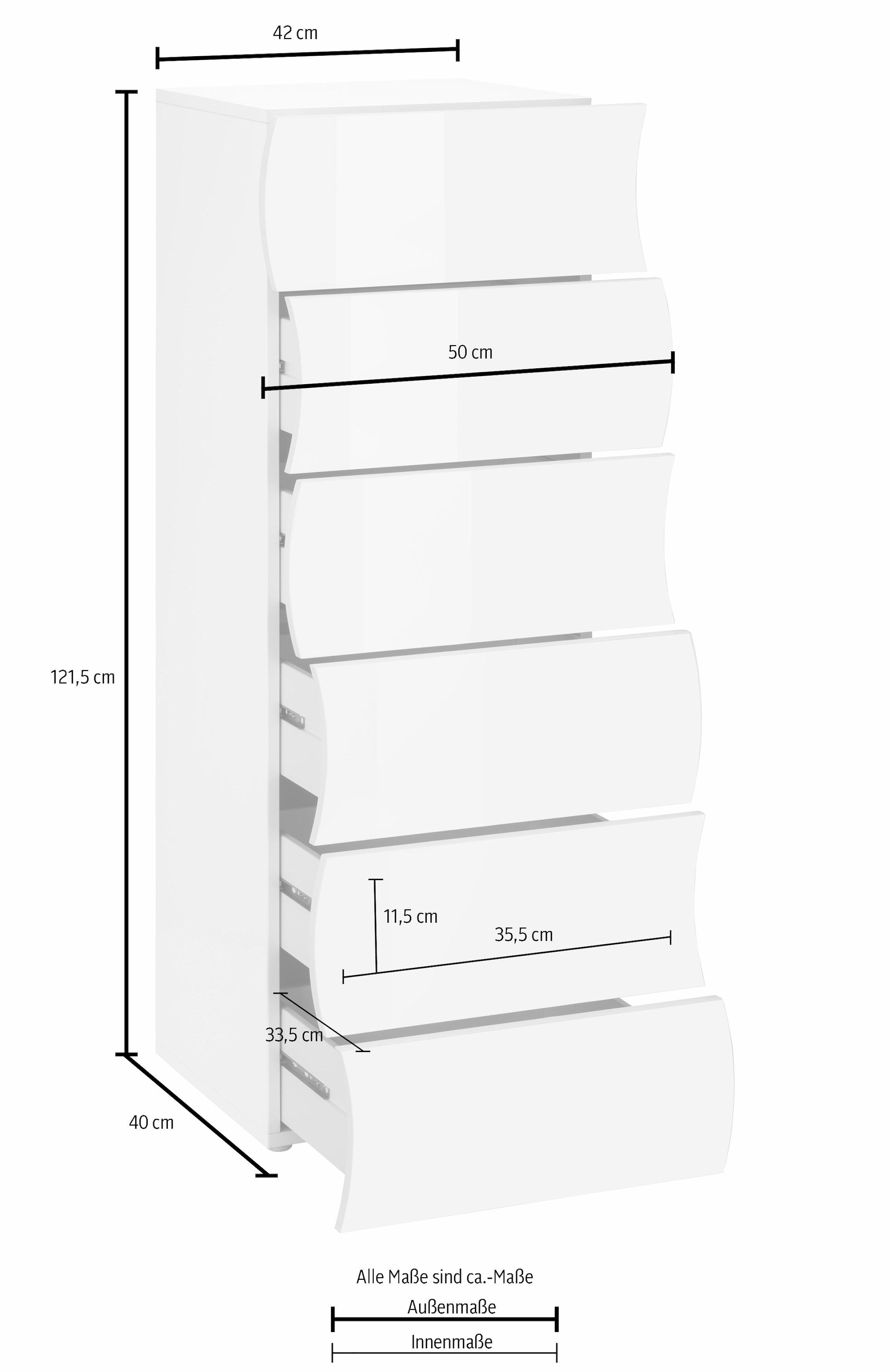 INOSIGN Kommode »Onda«, Breite 50 cm