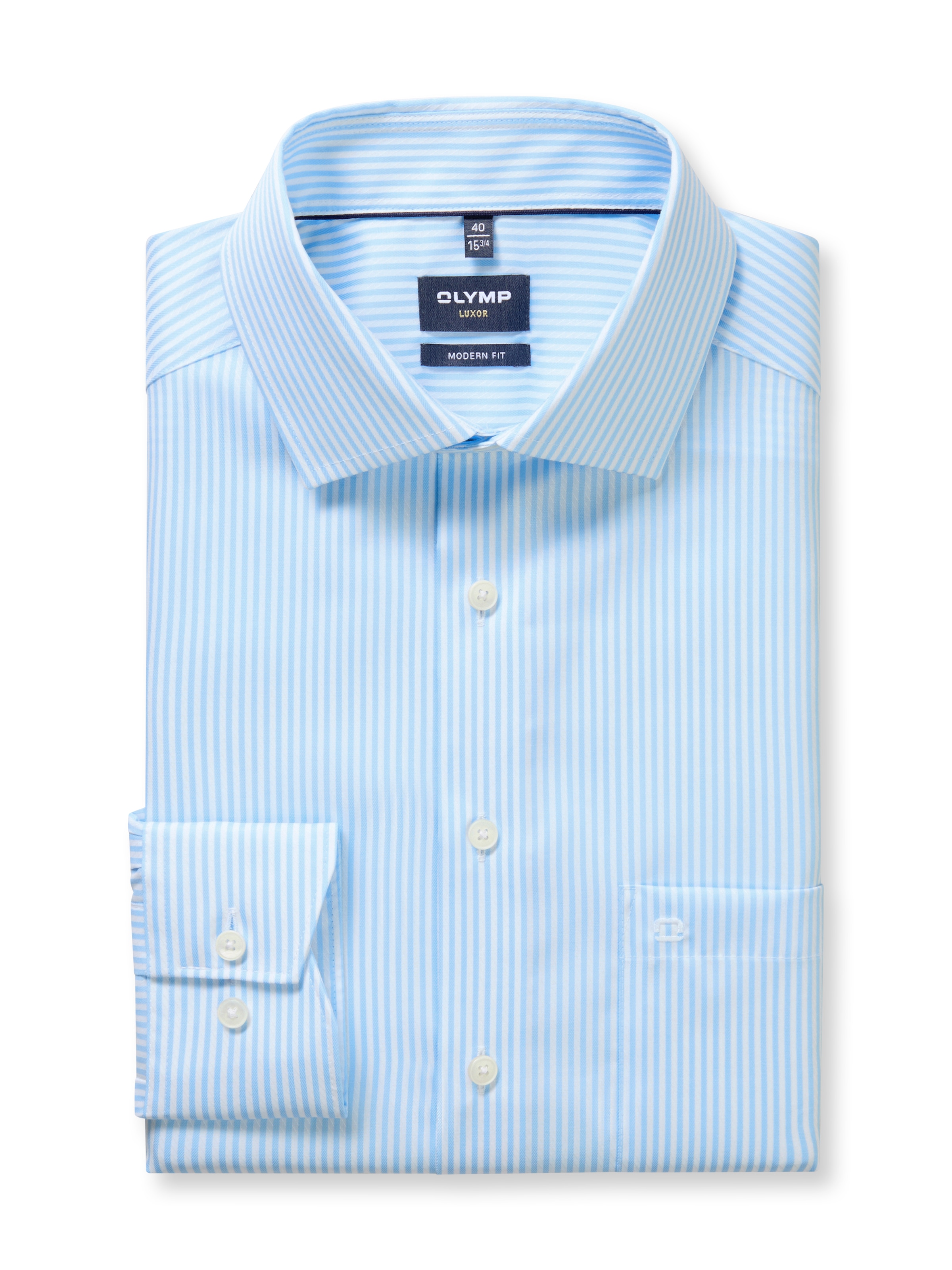 OLYMP Businesshemd »Luxor modern fit« fein gestreift