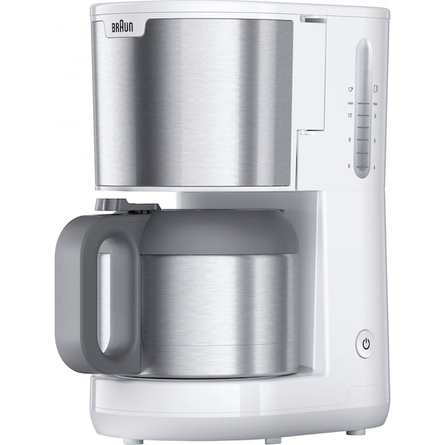 Braun Filterkaffeemaschine »PurShine KF1505 WH mit Thermokanne«, 1,2 l  Kaffeekanne, Papierfilter jetzt bei OTTO