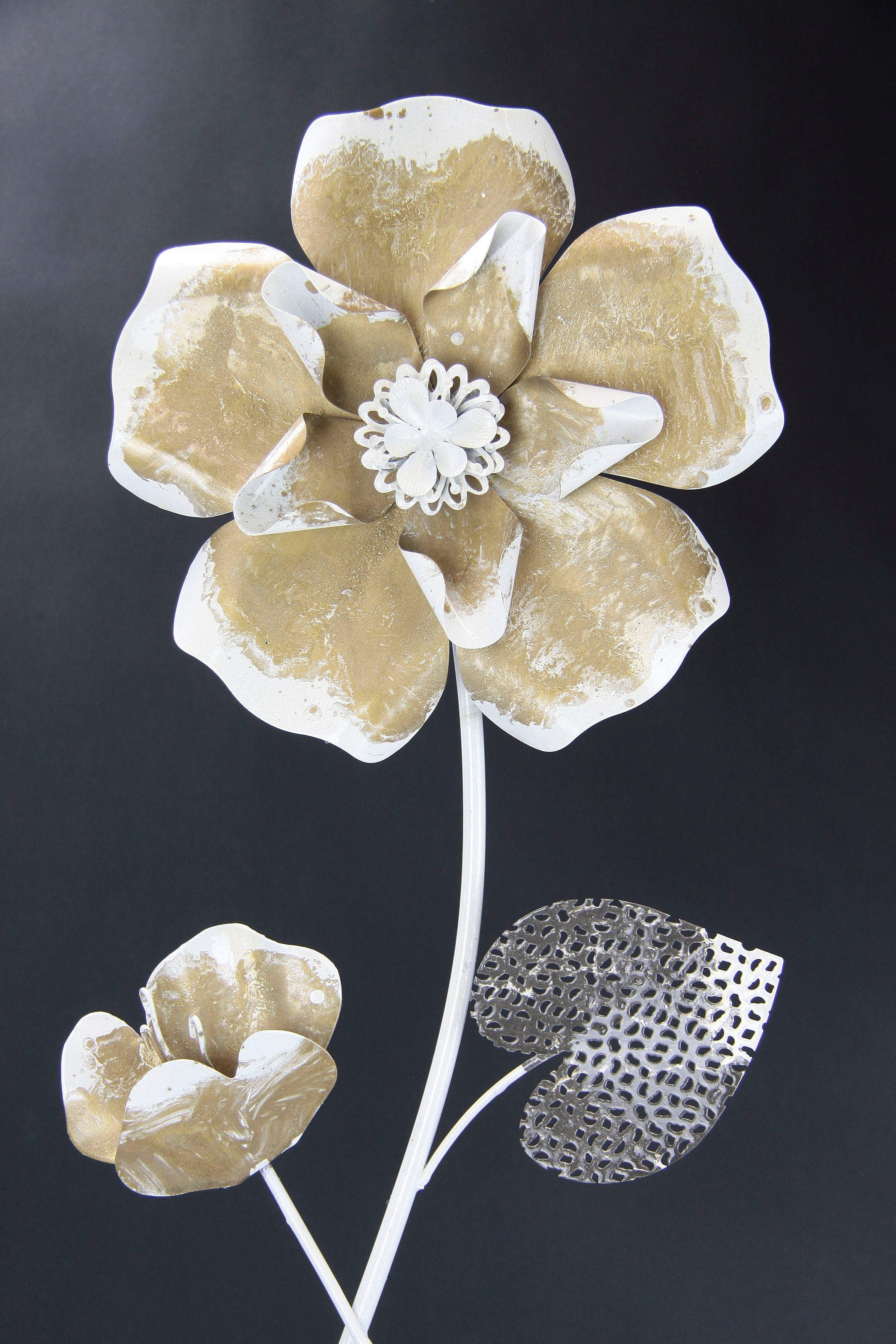 I.GE.A. Wandbild Shop im »Metallbild Wandskulptur kaufen OTTO Online Blumen«, Wanddeko, Metall