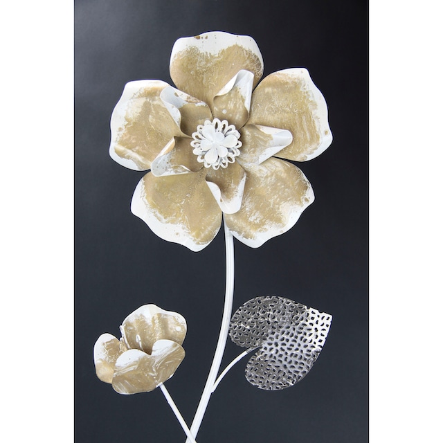 I.GE.A. Wandbild »Metallbild Blumen«, Wanddeko, Metall, Wandskulptur kaufen  im OTTO Online Shop