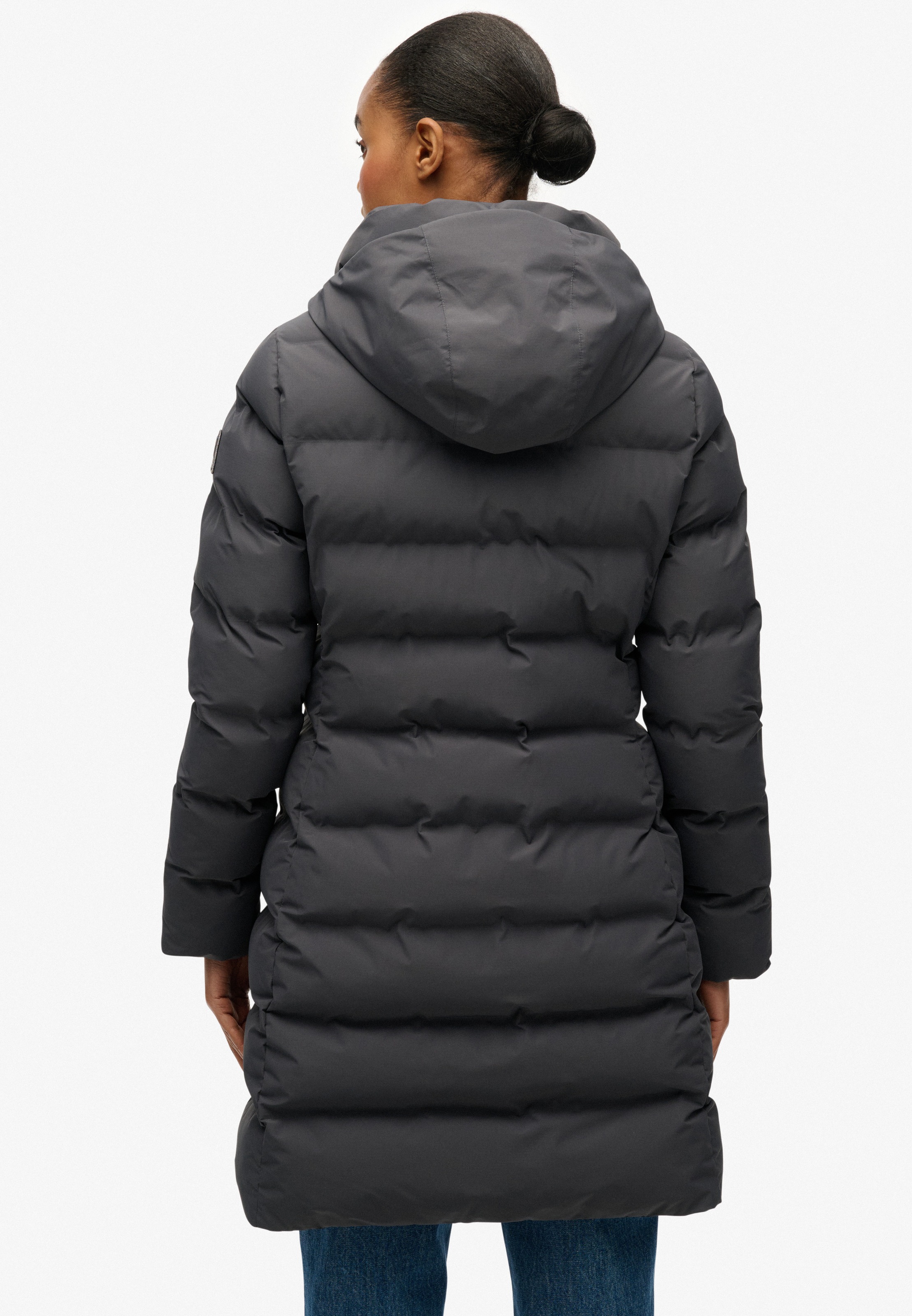 Superdry Steppjacke »CITY MID PADDED JACKET« mit Kapuze Kunstfaser, relaxed fit