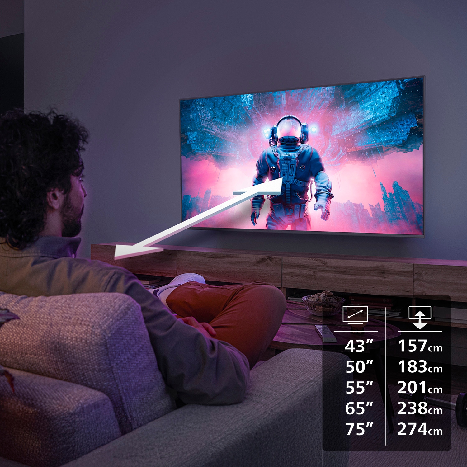 Philips LED-Fernseher »55PUS7061/12« 139 cm/55 ″