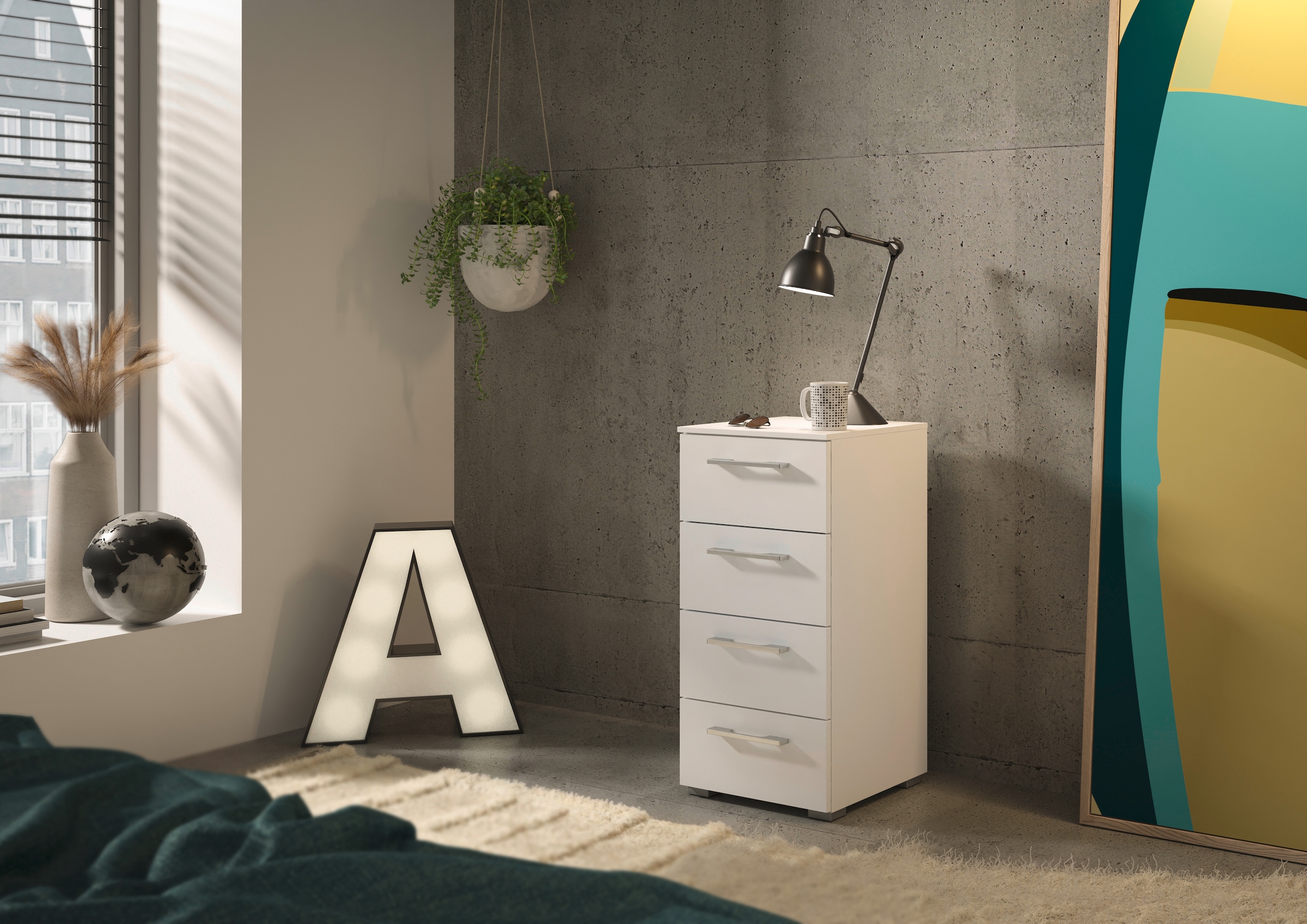 set one by Musterring Schubkastenkommode »Henderson« mit 4 Schubladen inkl. Selbsteinzug und Dämpfung