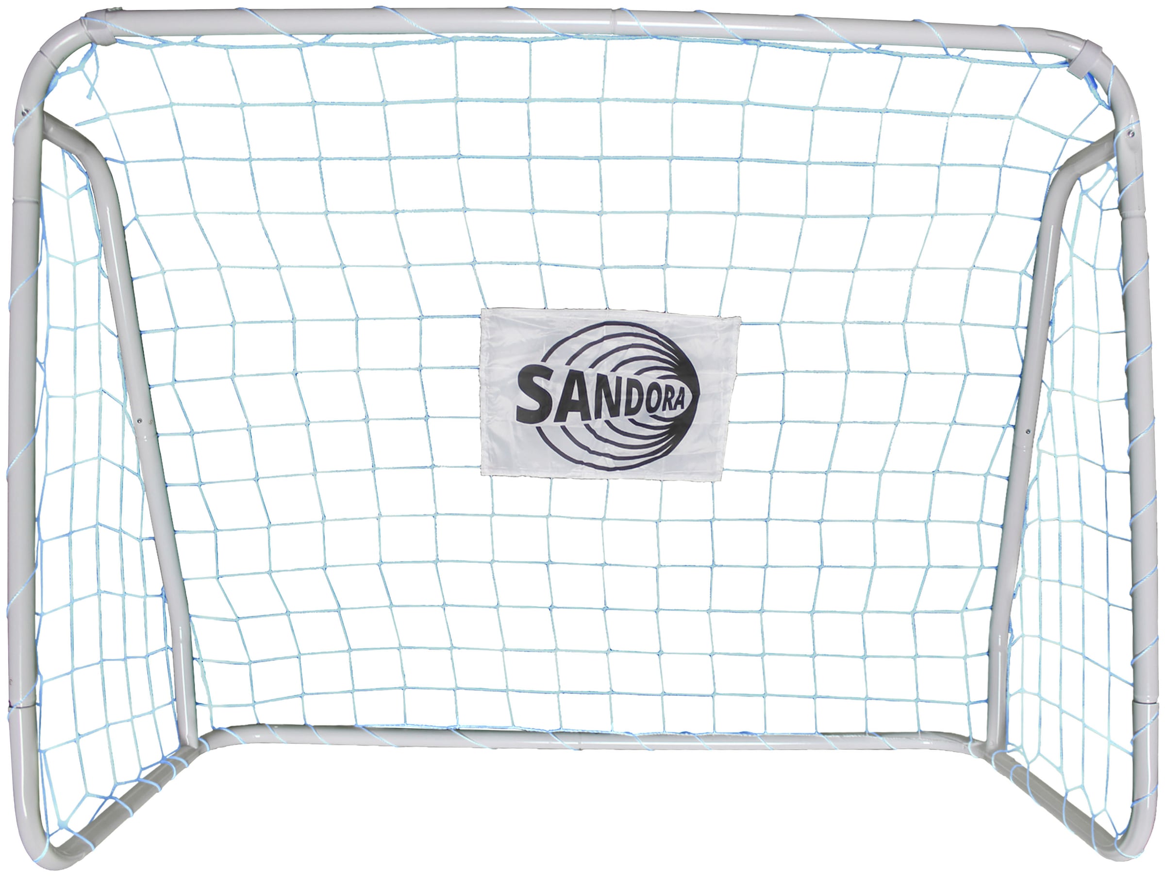 SANDORA Fußballtor »Sandora«, (Set, 2 St.), 124x96x61cm mit blauem Netz