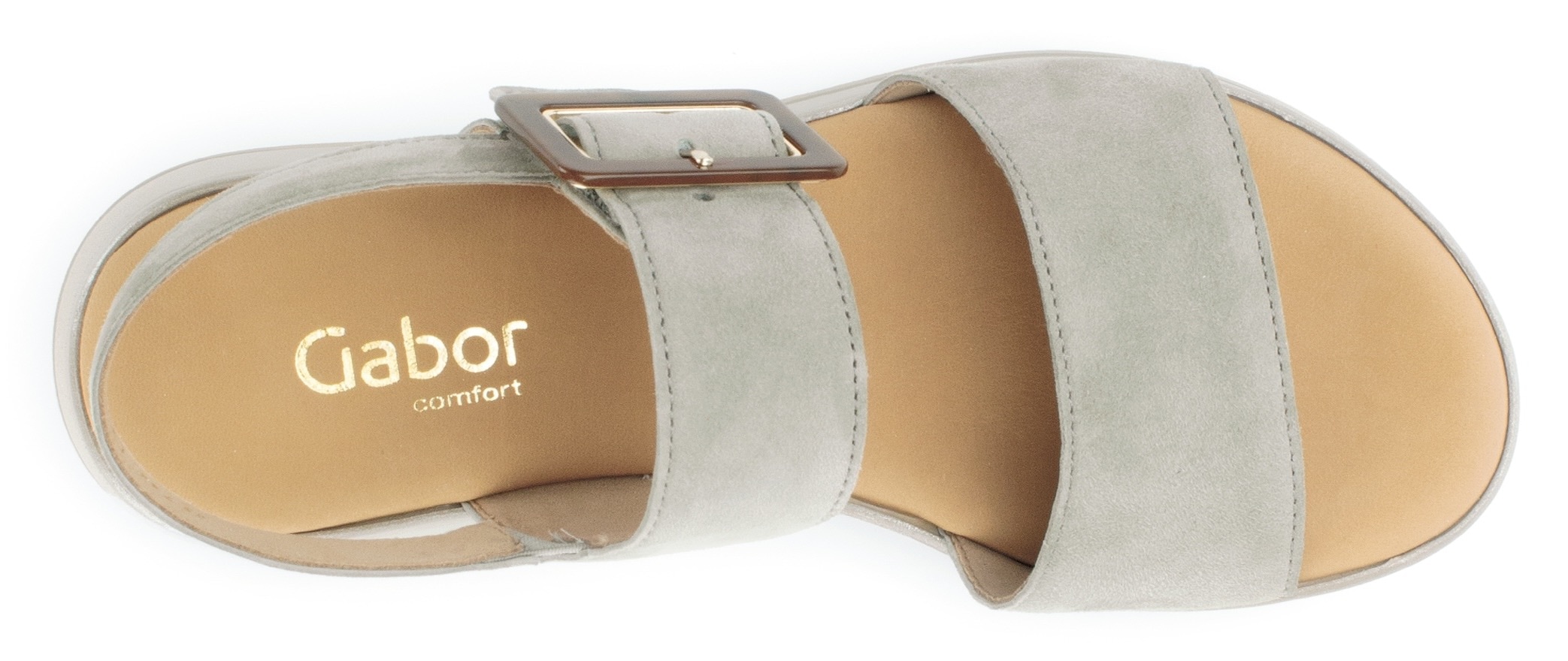 Gabor Plateausandaletten »RHODOS«, Keilabsatz, Sommerschuh in bequemer Schuhweite G (= weit)