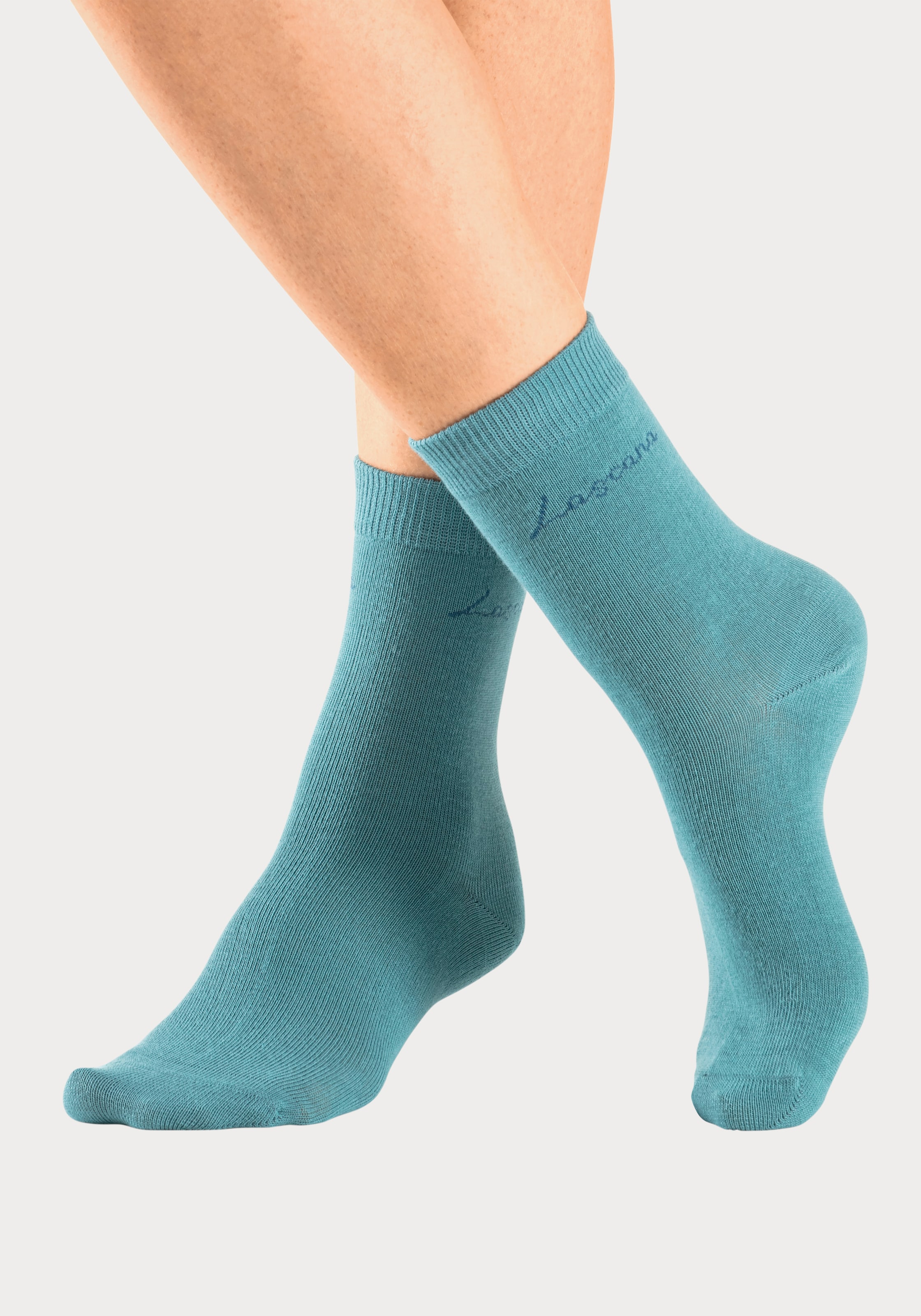 LASCANA Basicsocken »Believe in Yourself«, (Box, 4 Paar), in ansprechender Geschenkbox