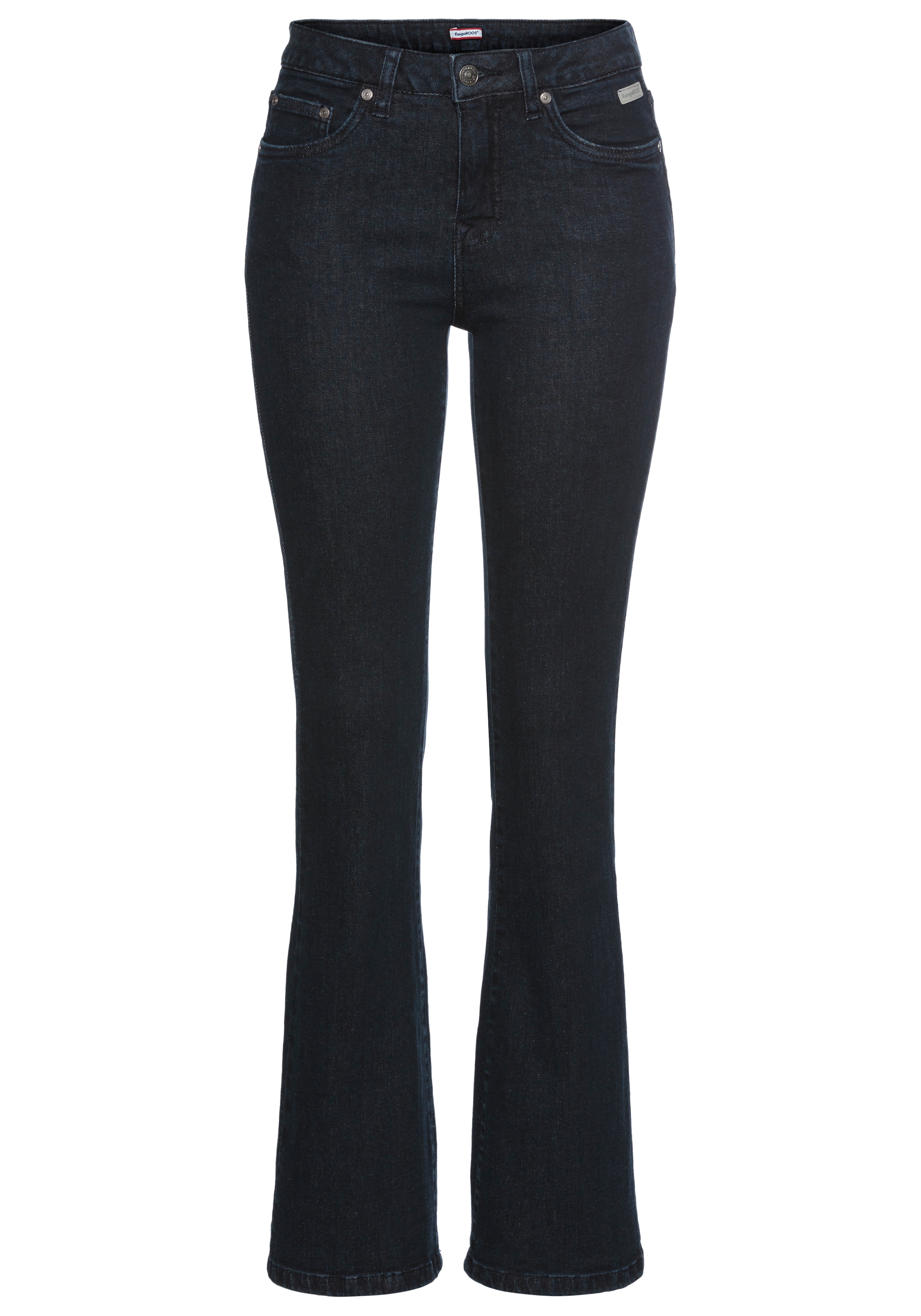 KangaROOS 5-Pocket-Jeans, ausgestellte Beinform, Used-Waschung, normale Leibhöhe