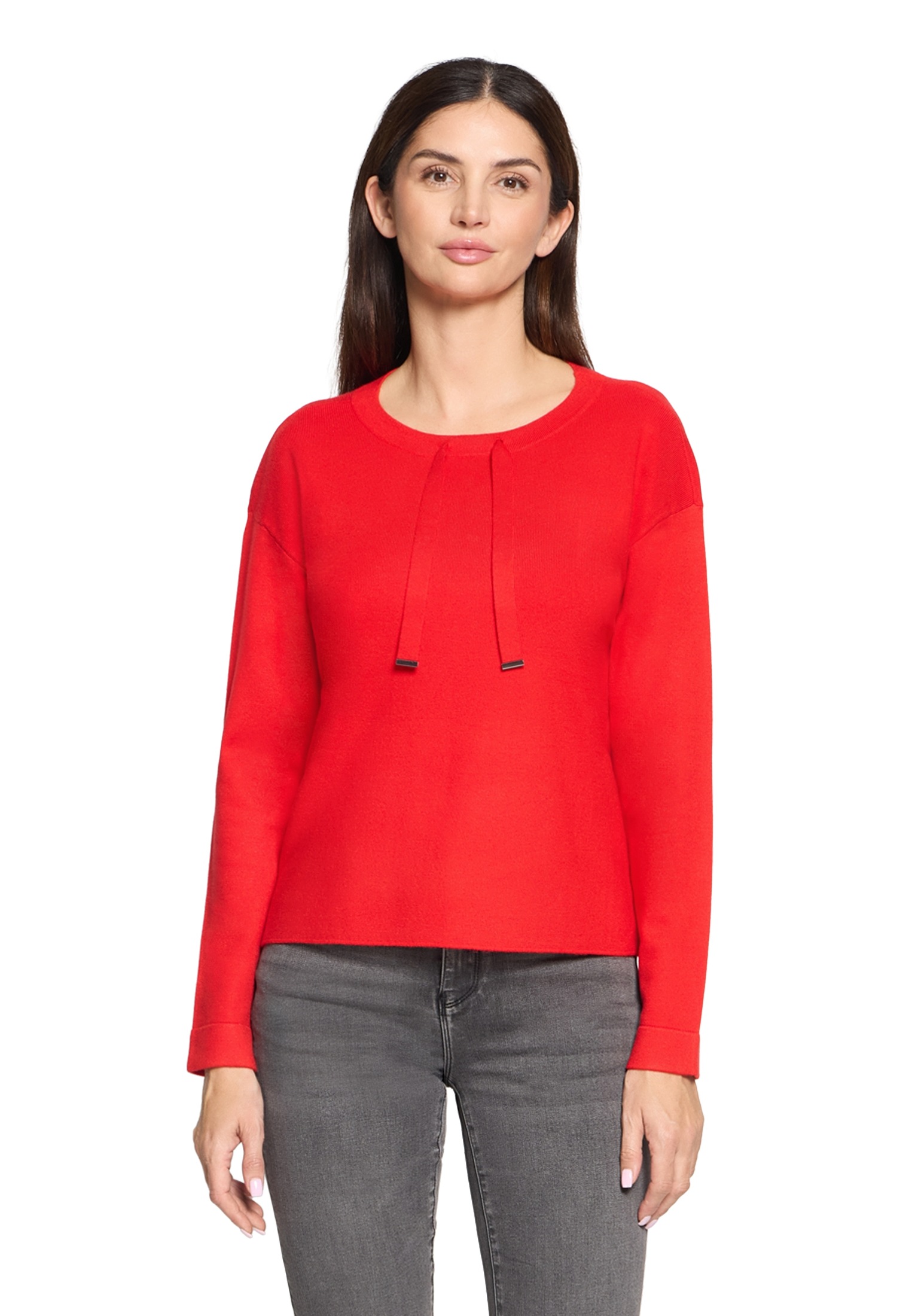 Betty Barclay Rundhalspullover »Feinstrickpullover mit Seitenschlitzen«