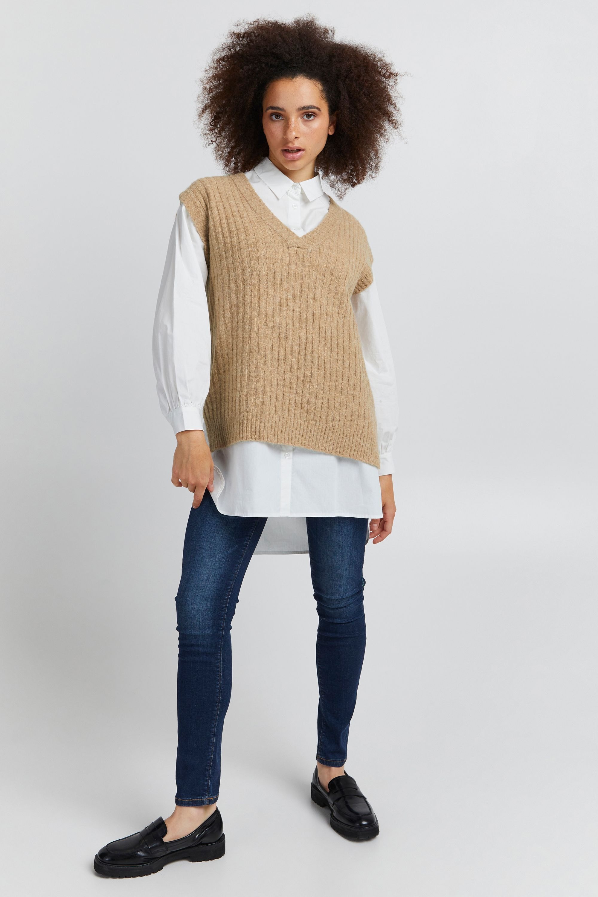 Ichi Strickjacke »Pullunder IHKamara«